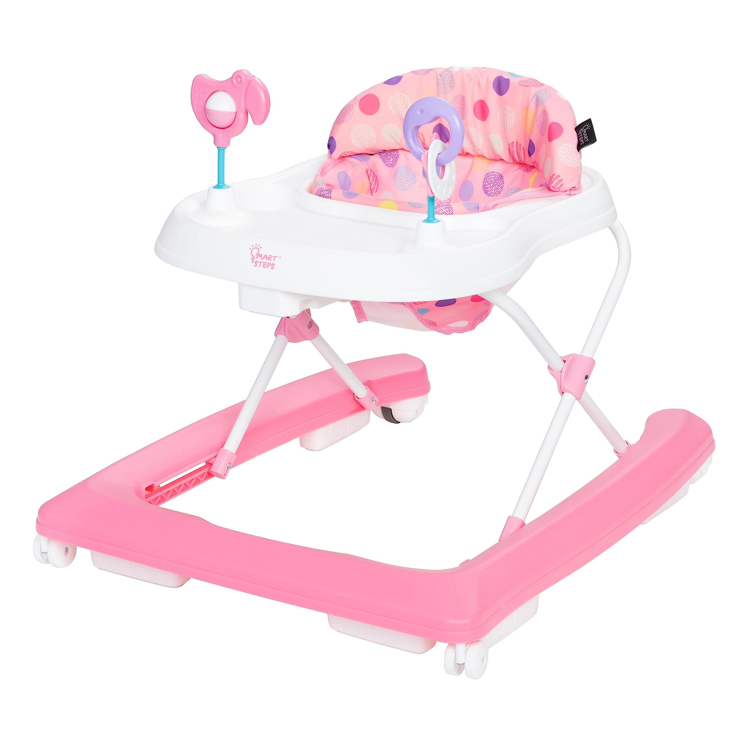 Smart Steps® Trend Activity Walker - Interactive Baby Walker Toy with Lights & Sounds, Adjustable Height (Orbits Rose) | Encourages Early Walking & Learning for Infants & Toddlers