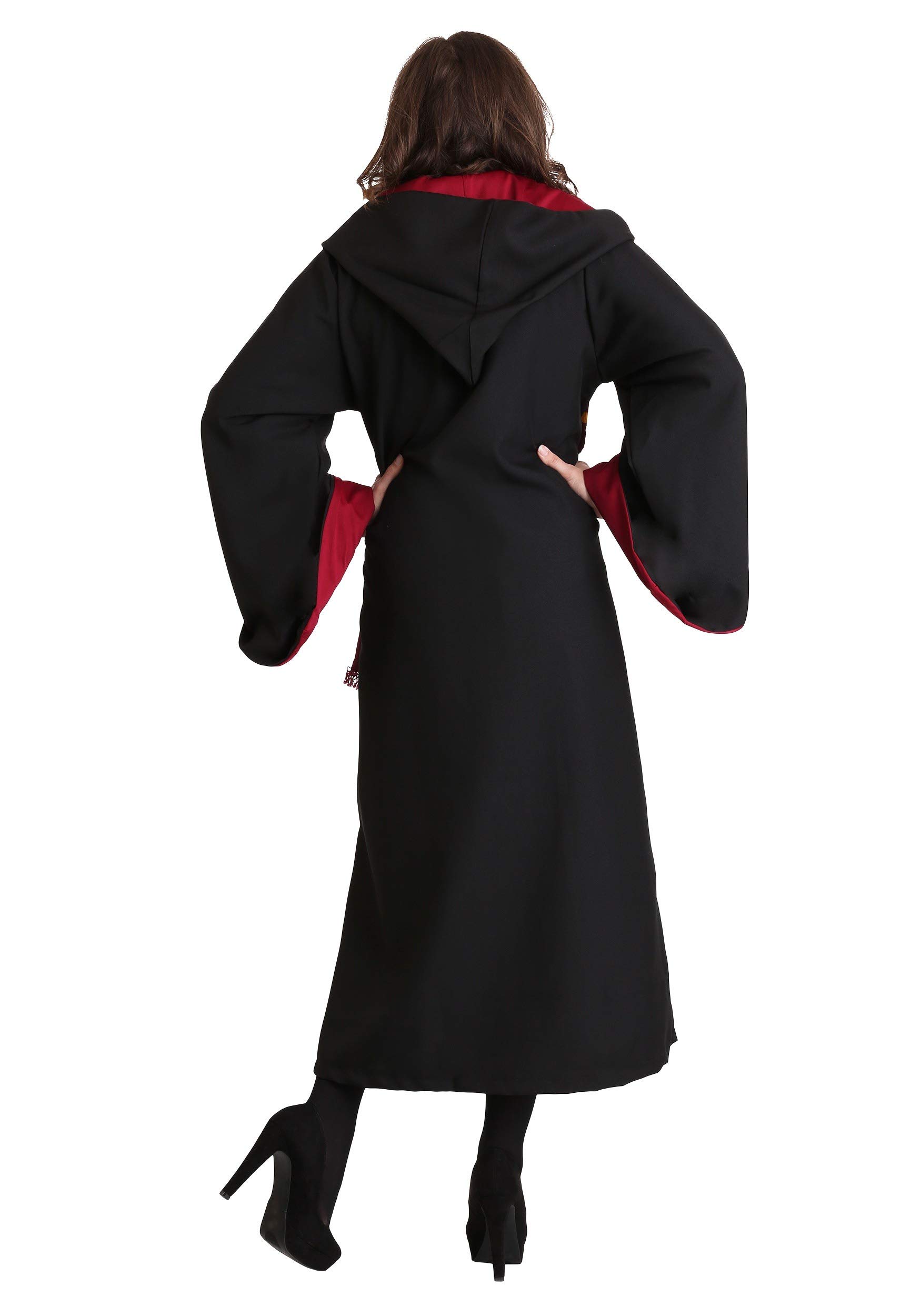 Plus Size Harry Potter Hermione Granger Costume for Women - Official Movie Replica Robe with House Crest - Perfect for Halloween, Cosplay & Themed Parties