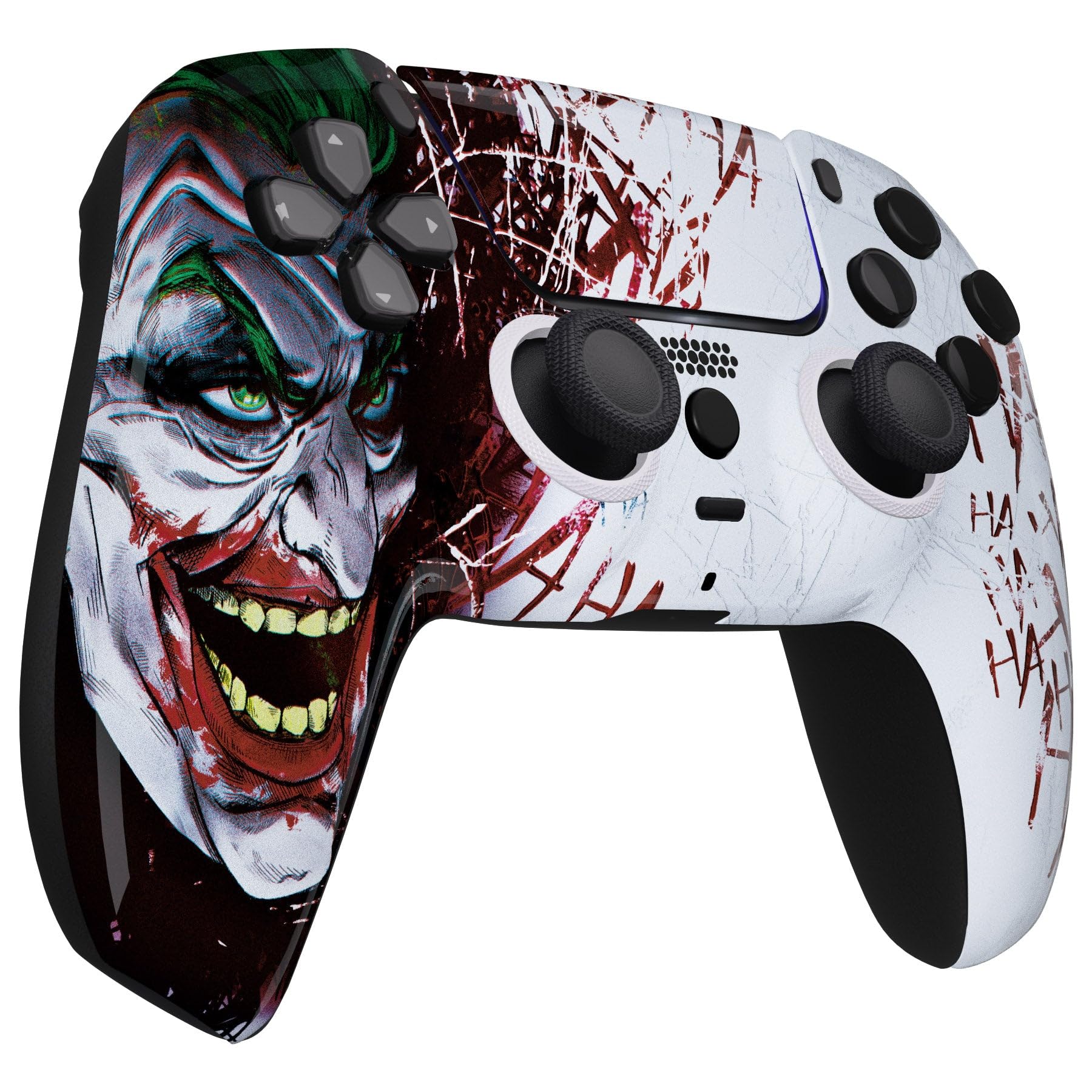 MODDEDZONE M Series Wireless Custom PS5 Controller - OEM-Quality Custom Designs for Playstation 5 with Unique Styles - Perfect for Competitive Gaming, Streaming & Enhanced Gameplay (Clown Ha Ha Design)