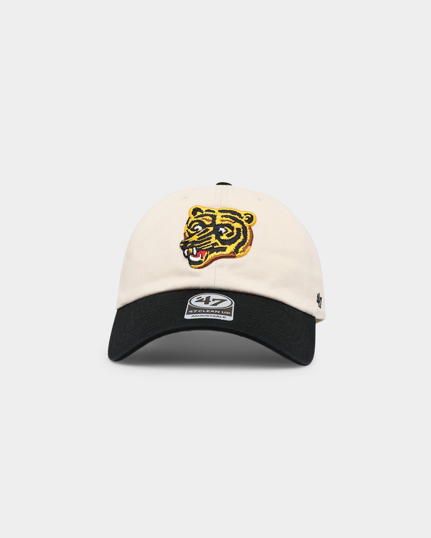 47 Brand Boston Bruins Vintage 47 Clean Up Strapback Adjustable Hat - Classic Baseball Cap for Men & Women - Perfect for Sports Fans, Casual Wear & Outdoor Activities