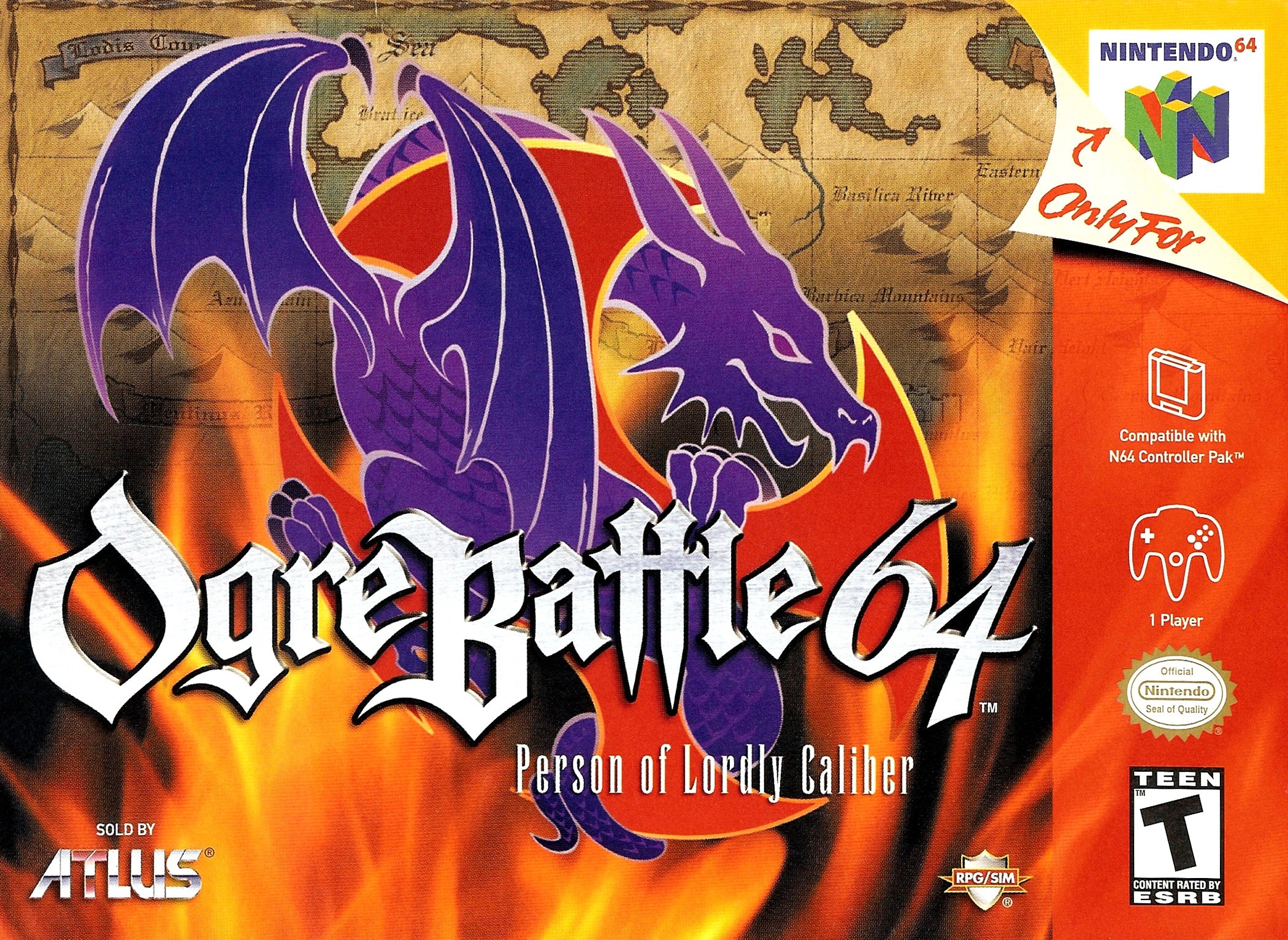 Ogre Battle 64: Person of Lordly Caliber - Classic Nintendo 64 RPG Game for Retro Gaming Enthusiasts | Perfect for Collectors and Nostalgic Gamers