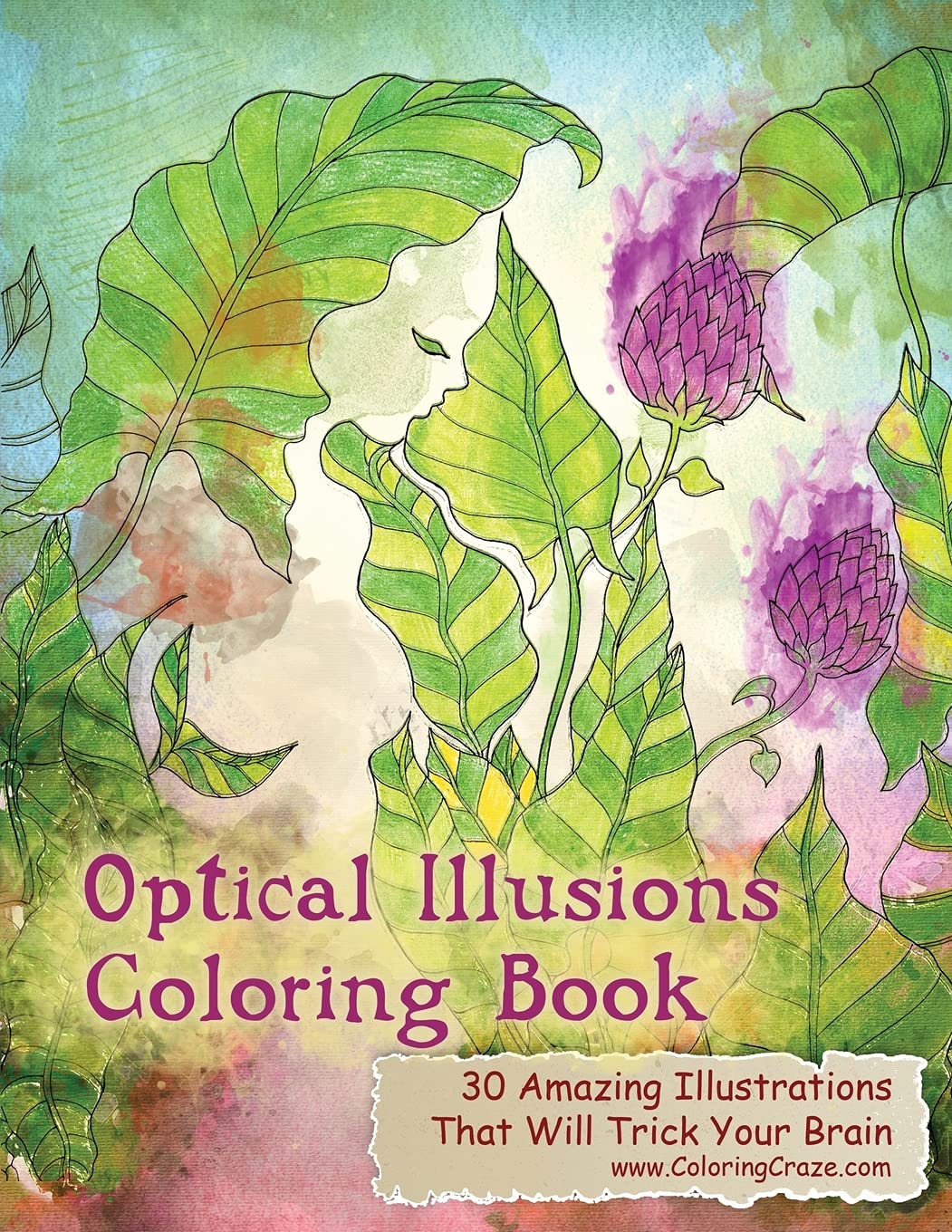 Optical Illusions Coloring Book for Adults - 30 Mind-Bending Designs to Challenge Your Brain | Stress Relief & Creative Relaxation Activity | Perfect for Art Therapy & Mindfulness Practice