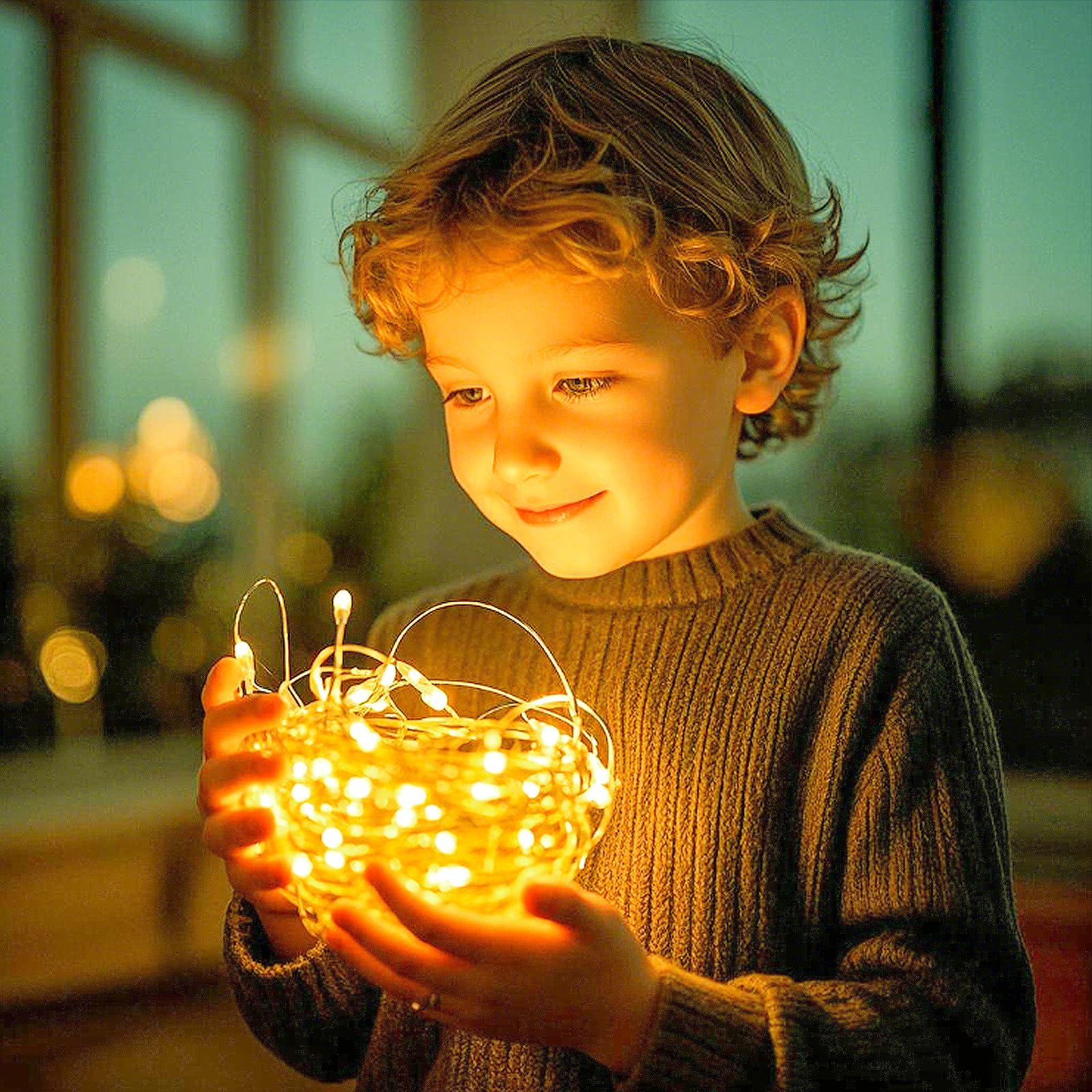USB Powered 200 LED Fairy Lights - 66ft Warm White String Lights for Indoor & Outdoor Decor, Bedroom, Christmas, Wedding, Party, Patio, Window | Plug-in Decorative Lighting for Cozy Ambiance