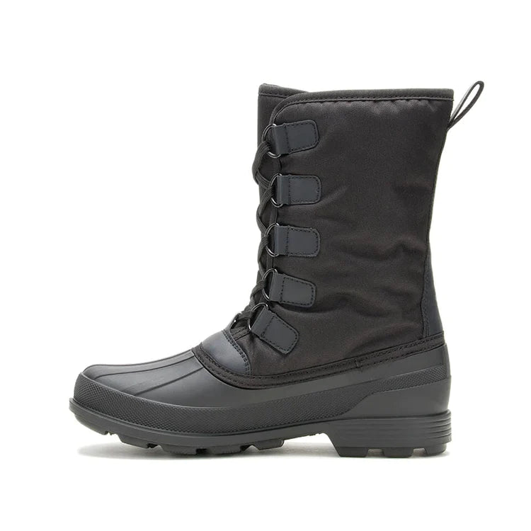 Kamik William N Black Men's Winter Boots - Waterproof, Insulated Snow Boots for Hiking & Outdoor Activities
