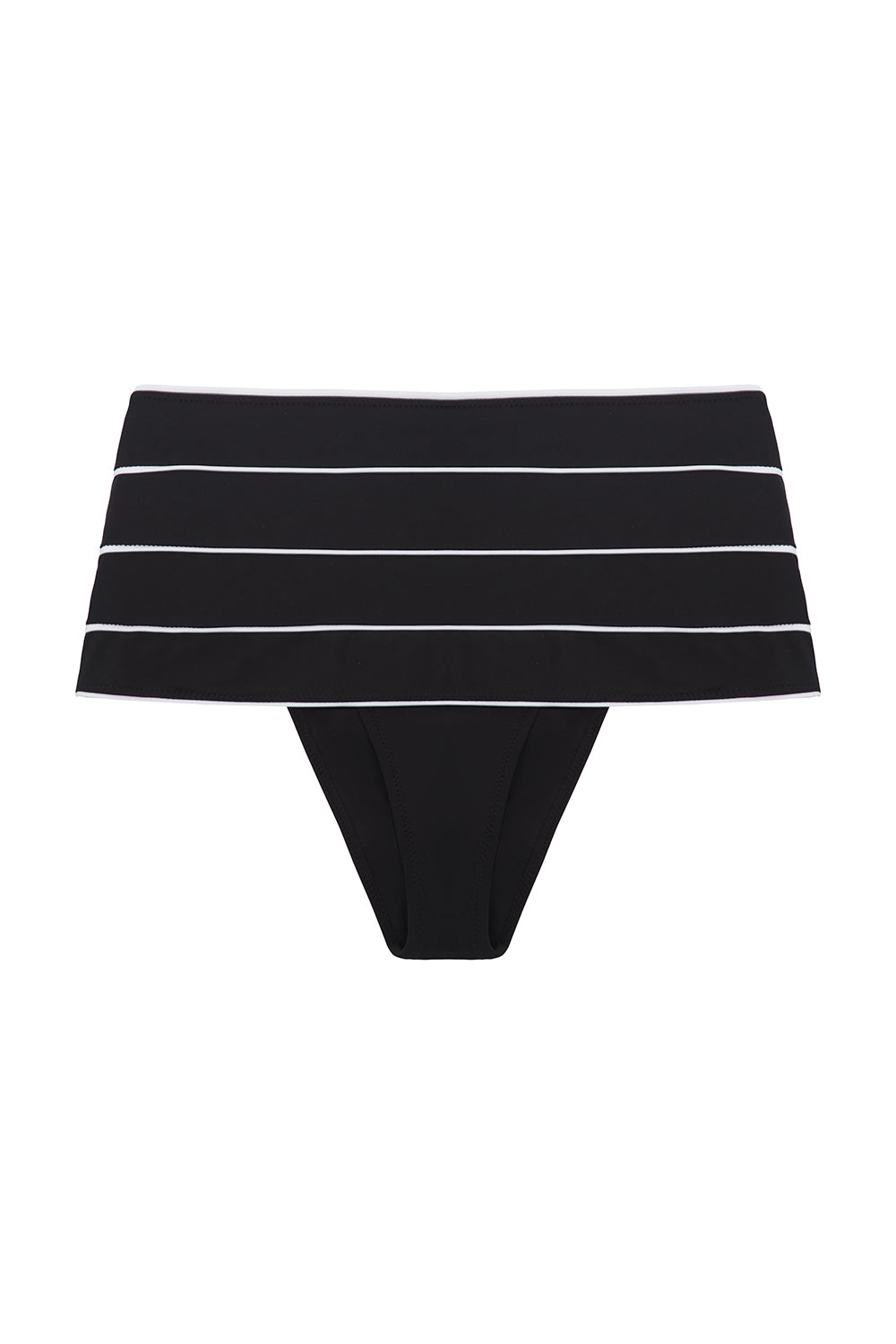 Black and White Compression Sculpting Deco Bottom - High Waist Tummy Control Shapewear for Women, Perfect for Workout, Yoga, and Everyday Wear