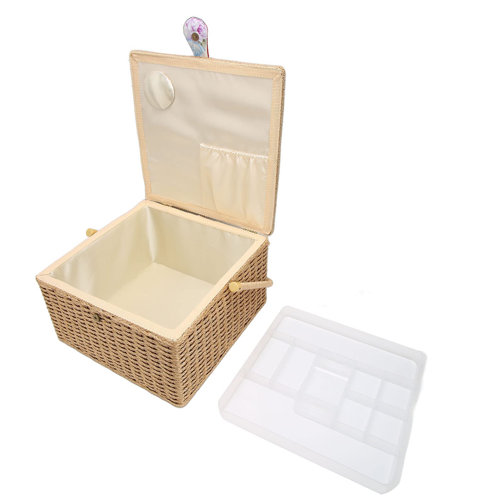 Large Storage Box Organizer Tray - Multi-Purpose Storage Container for Sewing Baskets, Craft Supplies & Room Organization | Perfect for Home, Office & Craft Room Storage Solutions