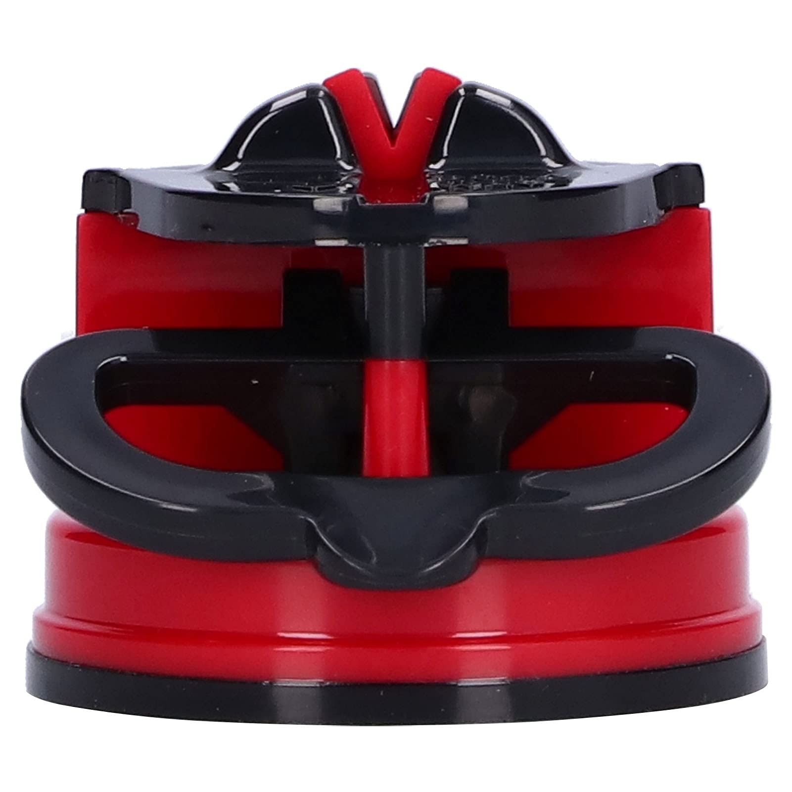 Premium Knife Sharpening Stone - High Hardness Manual Sharpener with Suction Cup for Kitchen Knives & Scissors (Red) - Perfect for Home Cooks & Professional Chefs