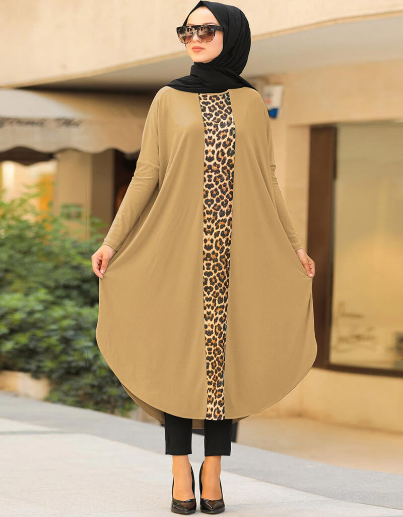Stylish Beige Printed Kaftan Dresses for Women - Boho Chic Beach Cover Up, Pool Party & Summer Vacation Outfit