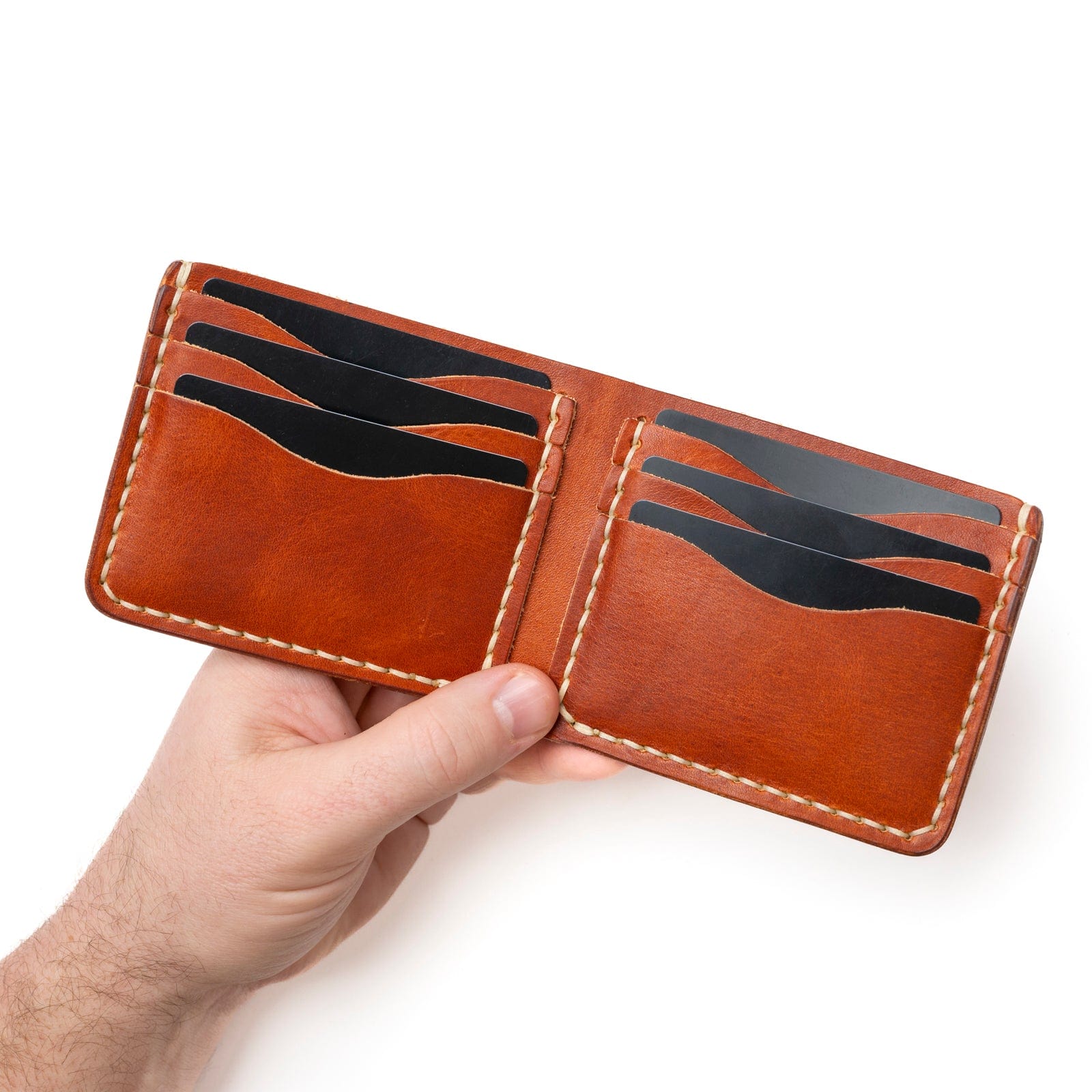 Premium Genuine Leather Wallet for Men - Classic English Tan - Perfect for Everyday Use, Travel & Business