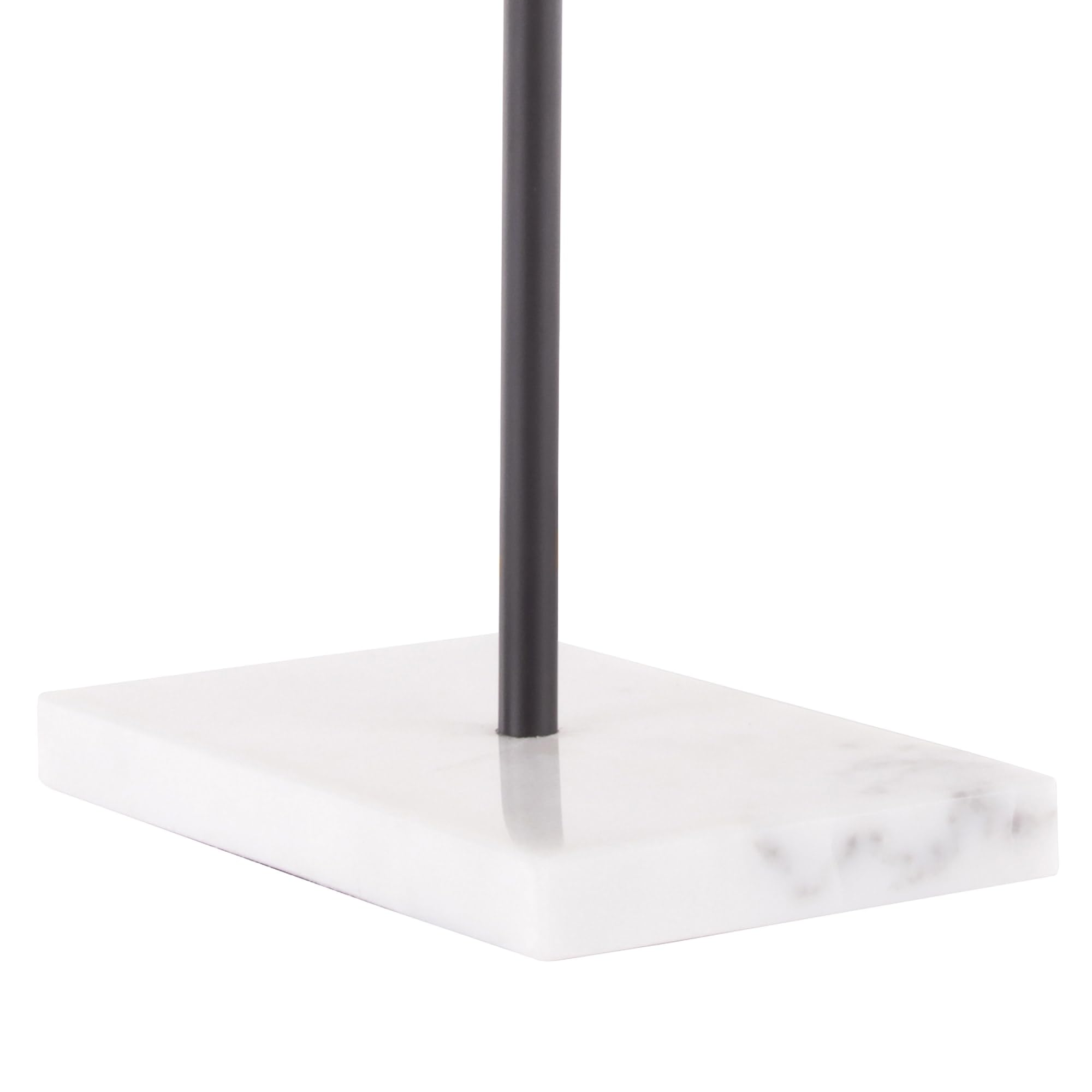 Modern Metric Table Lamp - Adjustable Brass & White Desk Lamp for Nightstand, Bedside, Living Room | Perfect for Reading, Working, and Ambient Lighting