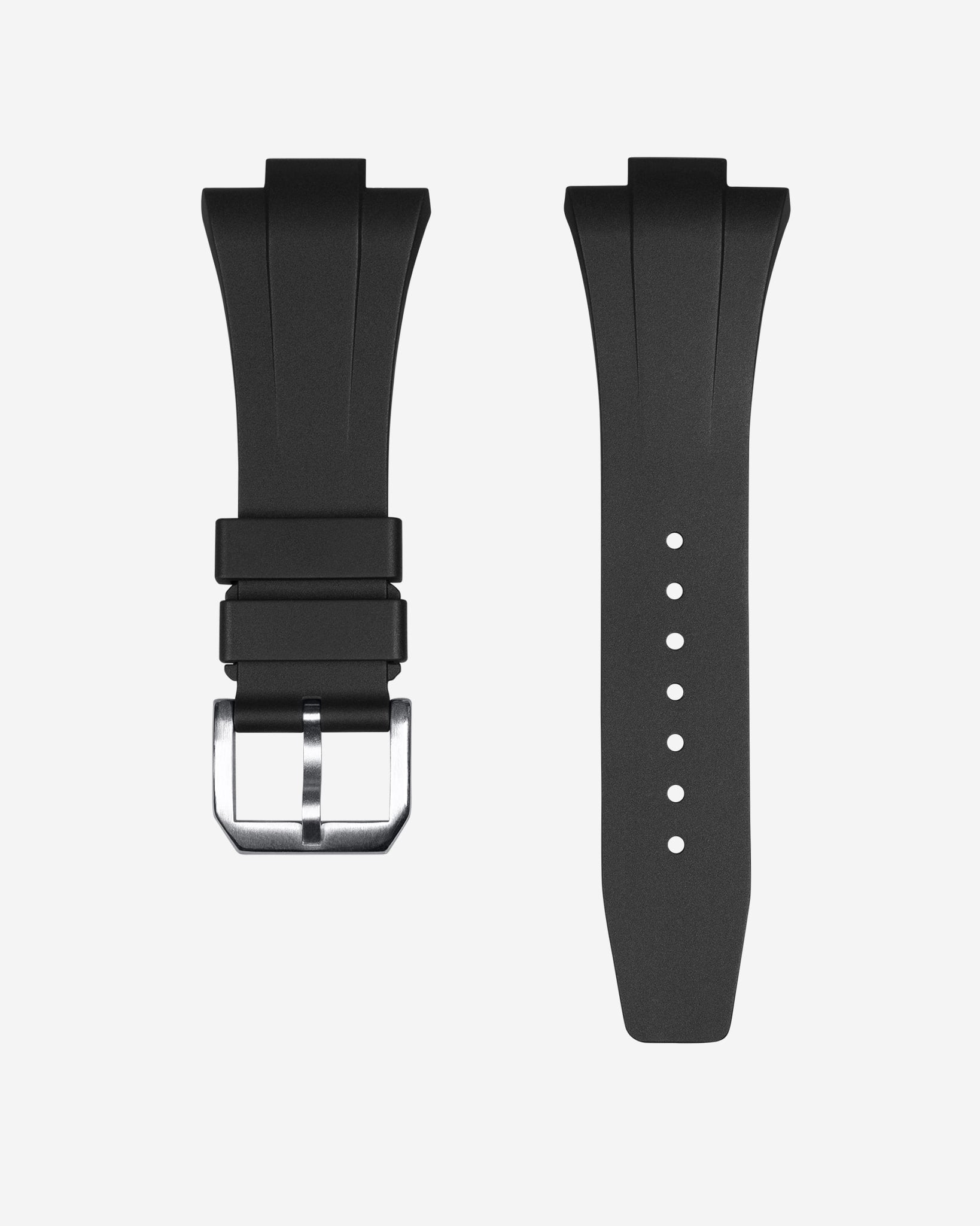 Premium FKM Rubber Watch Band for Tissot PRX - Durable Black Replacement Strap for Men's Watches | Perfect for Sports, Swimming & Everyday Wear