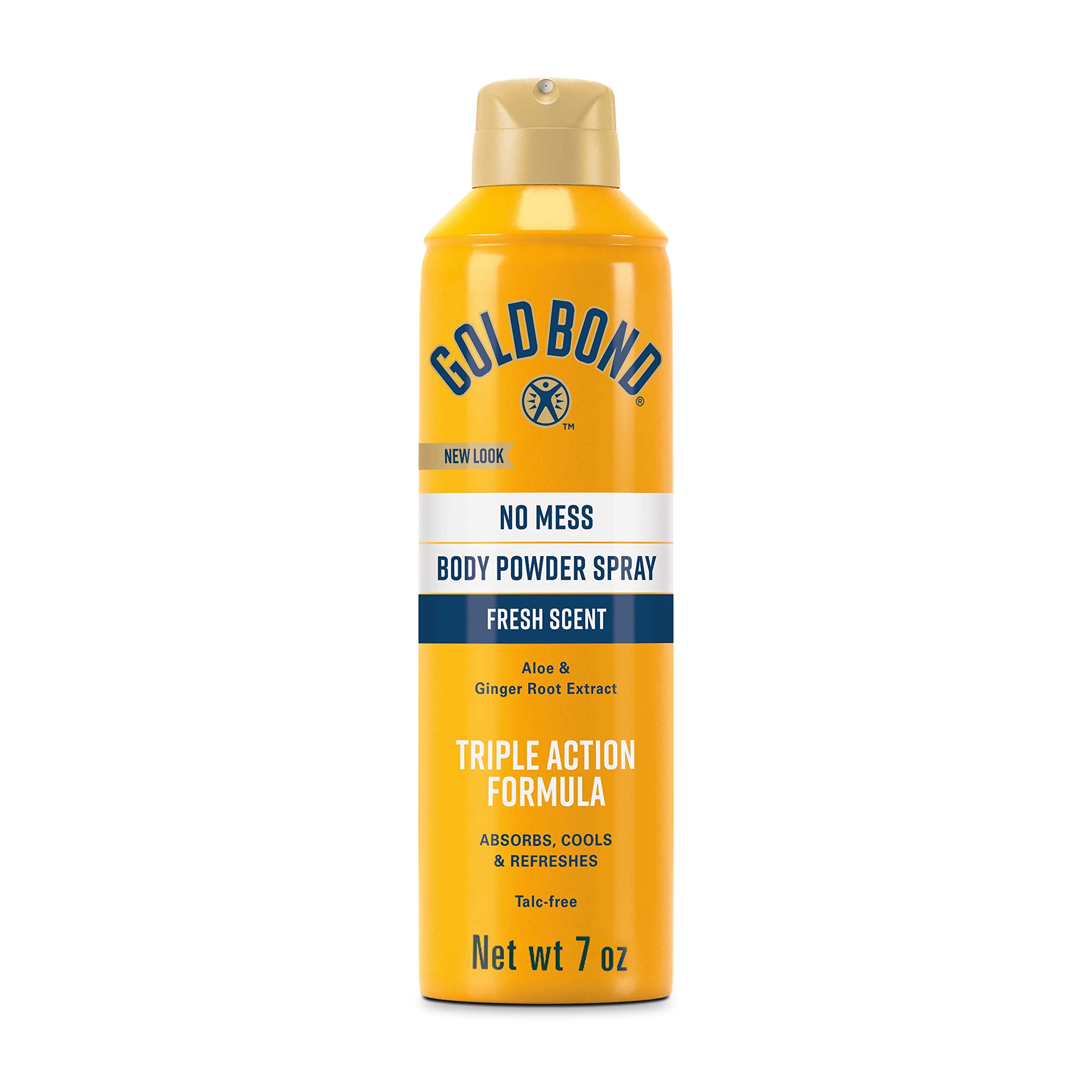Gold Bond No Mess Talc-Free Body Powder Spray (7 oz) & Friction Defense Stick (1.75 oz) - Fresh Scent Skin Care Bundle for Men & Women | Prevents Chafing & Keeps Skin Dry | Perfect for Gym, Hiking & Daily Use