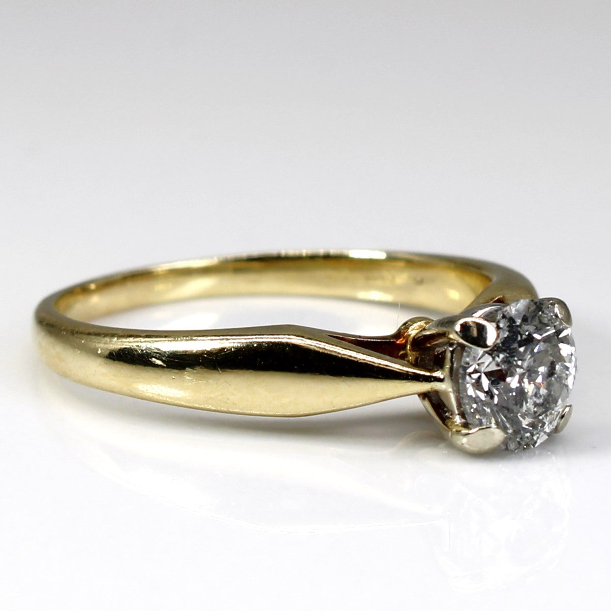 0.96ct Solitaire Diamond Engagement Ring - Four Prong Setting, I2 Clarity, E Color, Size 8 - Perfect for Proposals, Anniversaries & Special Occasions