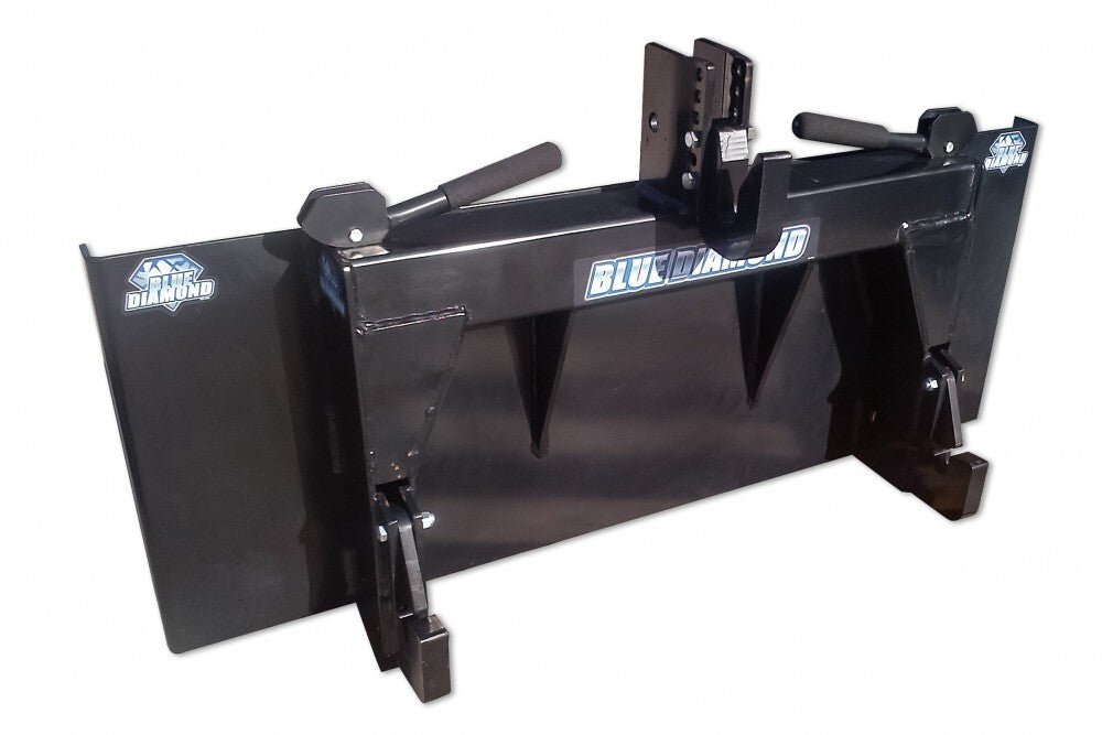 Blue Diamond® 3 Point Conversion Adapter for Tractor Implements - Heavy Duty Hitch Adapter for Farming & Landscaping Equipment - Perfect for Plowing, Towing & Field Work