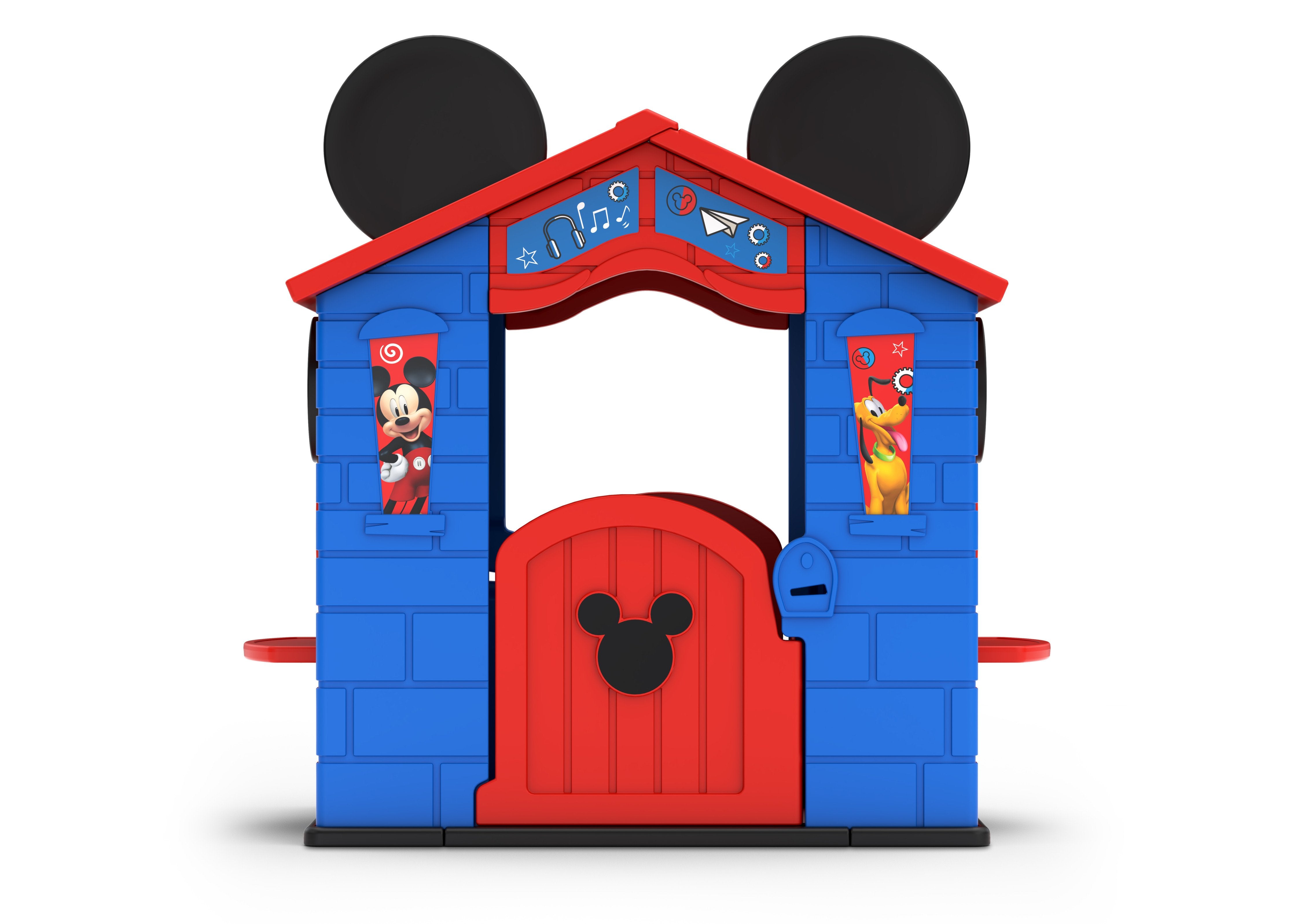 Mickey Mouse Plastic Playhouse for Kids - Indoor & Outdoor Use with Easy Assembly - Perfect for Backyard, Playroom & Birthday Parties