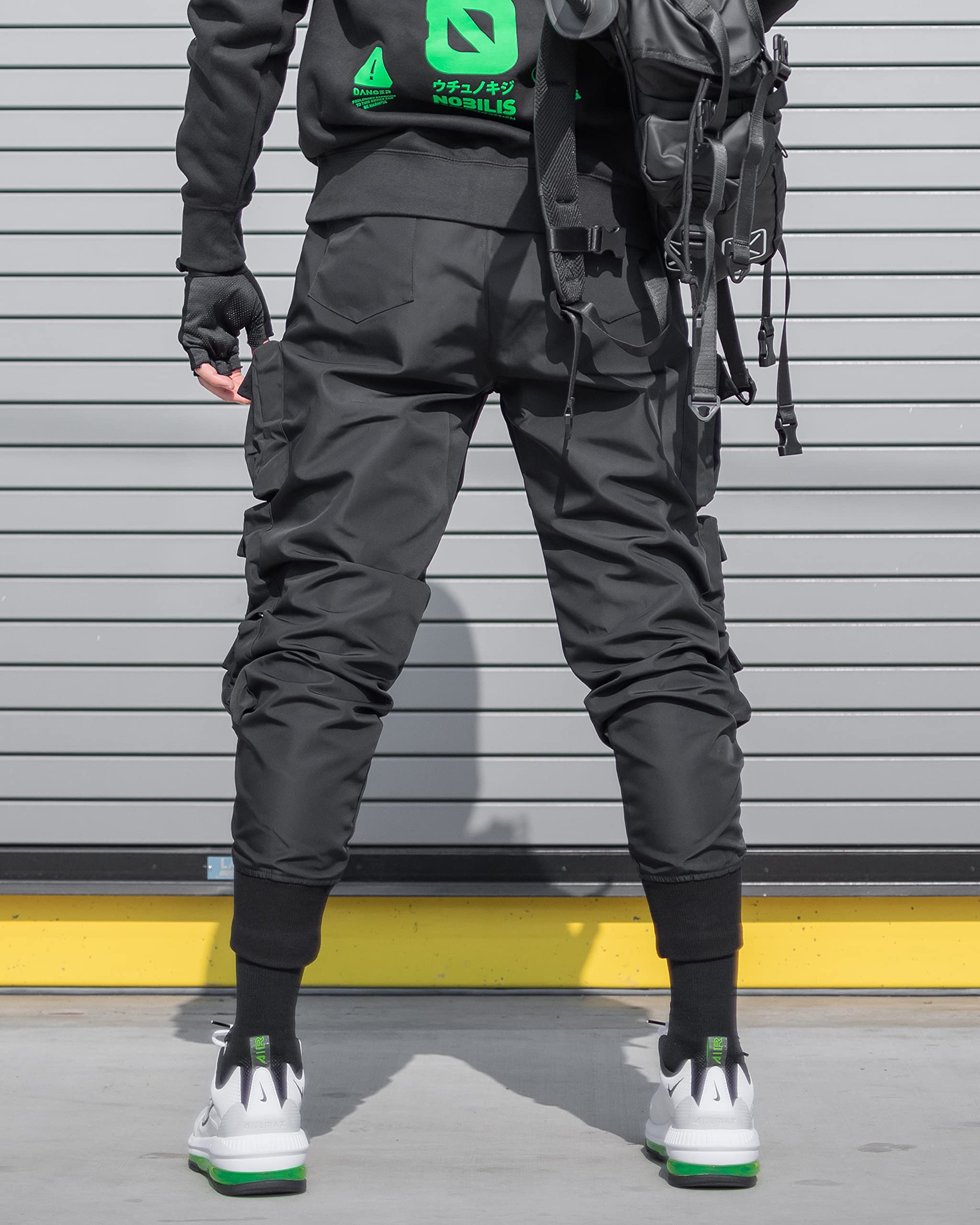 Universe Techwear Cargo Jogger Pants - Waterproof Stretch Fabric for Men | Streetwear, Hiking & Urban Fashion