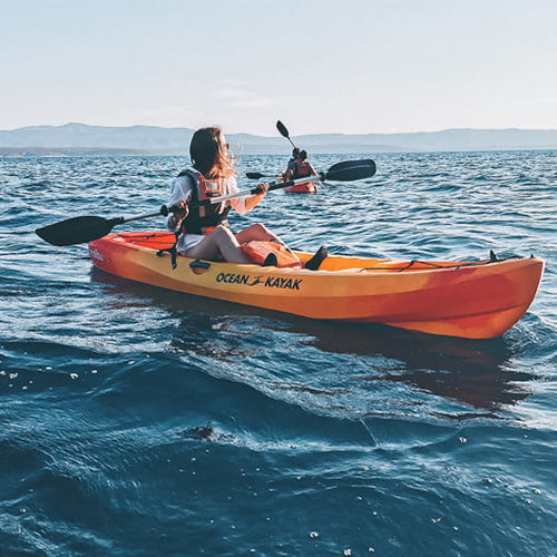 Premium Sit-On-Top Single Kayak for Rent - Lightweight & Stable for Lakes, Rivers & Coastal Adventures - Perfect for Recreation, Fishing & Water Exploration