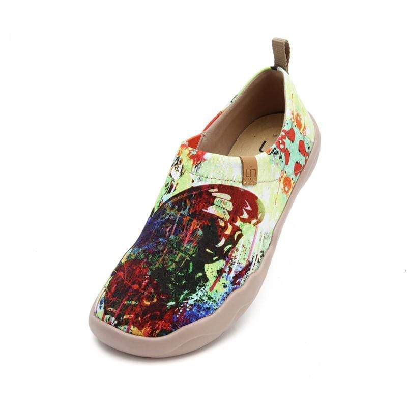 Unique Artistic MOTTLED BUTTERFLY Women's Flats - Comfortable Casual Shoes for Work, Walking & Everyday Wear