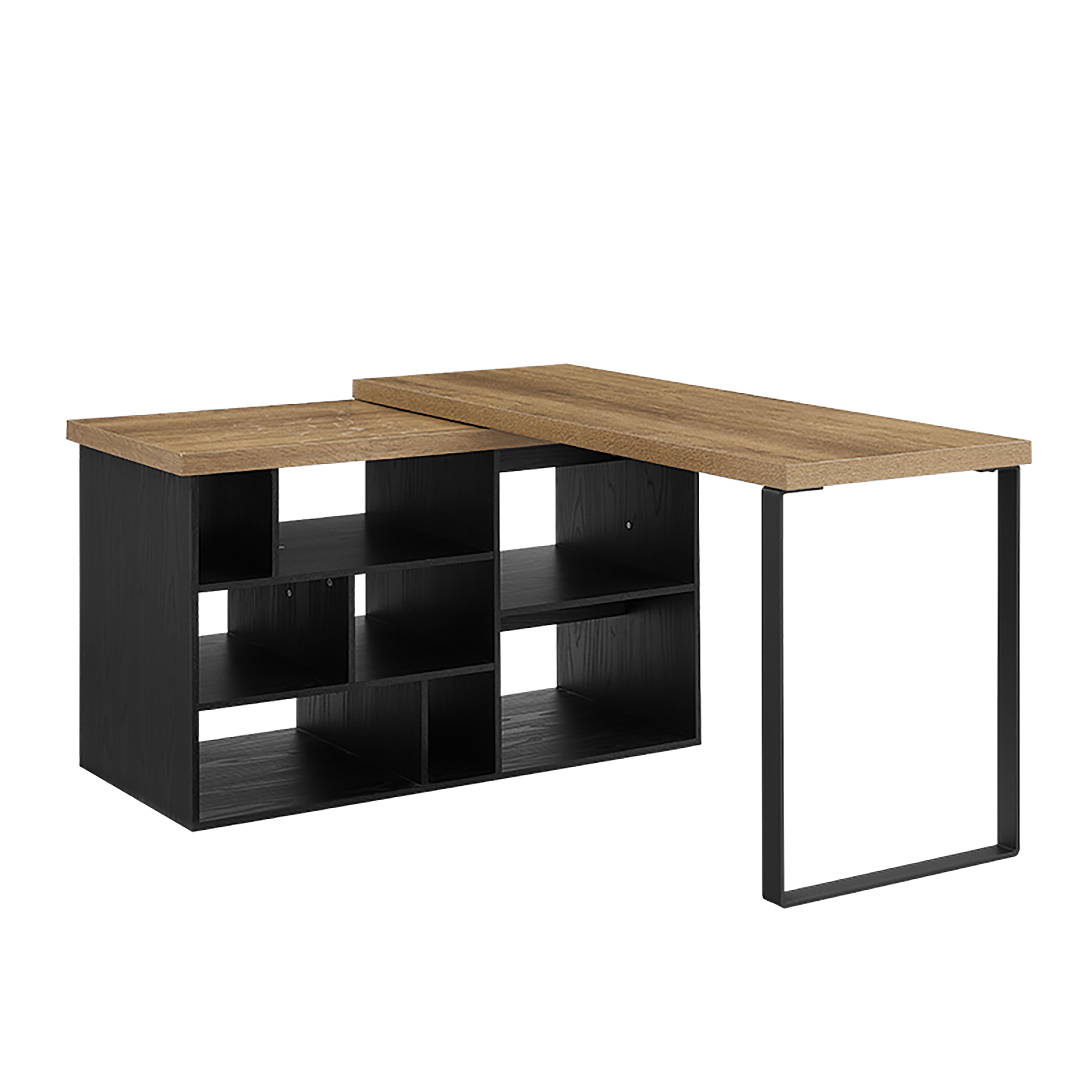 Criterion Aspire Adjustable Height Desk 150cm - Dark Oak Black Finish | Ergonomic Home Office & Gaming Desk for Comfort & Productivity