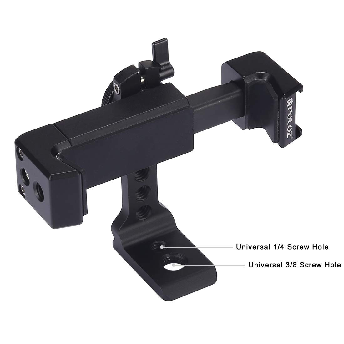 PULUZ 360° Rotating Phone Clamp Holder for iPhone, Samsung, Huawei - Perfect for Vlogging & Live Streaming