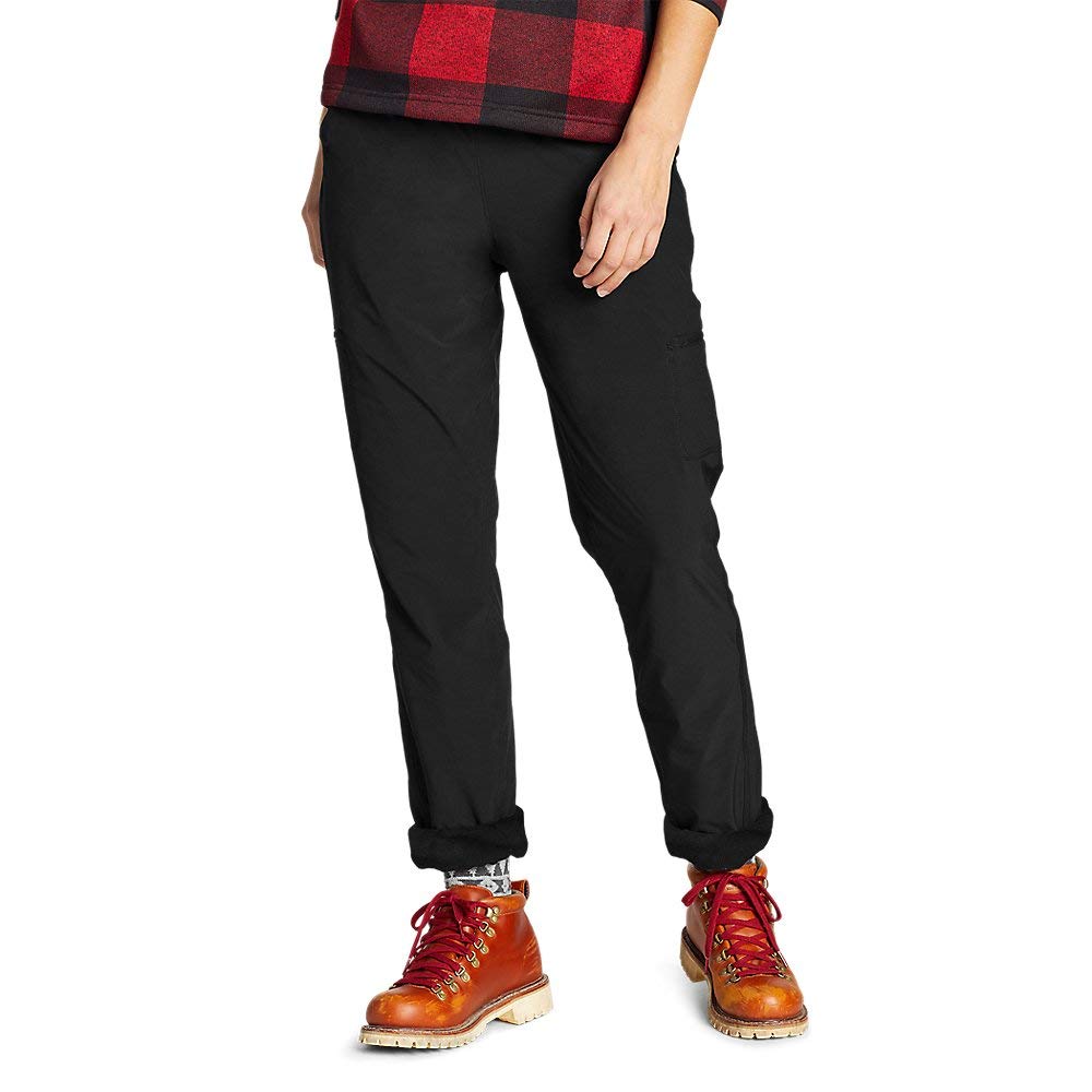 Eddie Bauer Women's Polar Fleece-Lined Pull-On Pants - Soft Winter Thermal Pants for Hiking, Camping & Outdoor Activities