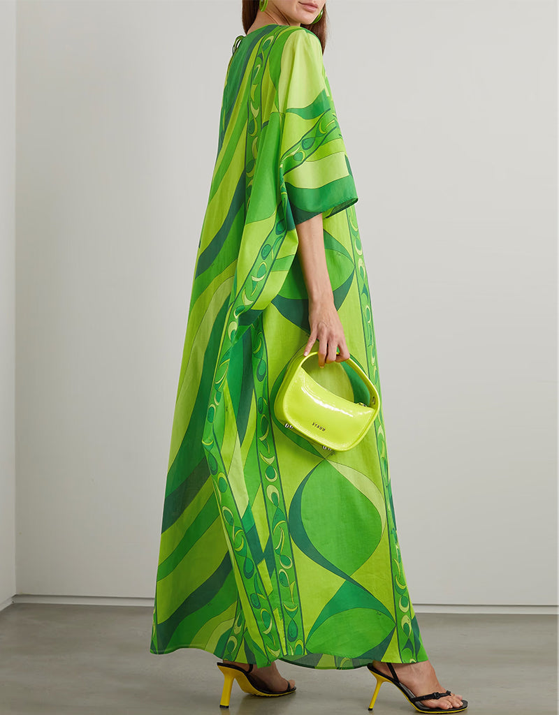 Stylish Apple Green Maxi Dress for Women - Elegant Designer Heavy Fabric Long Dress for Parties, Weddings & Special Occasions