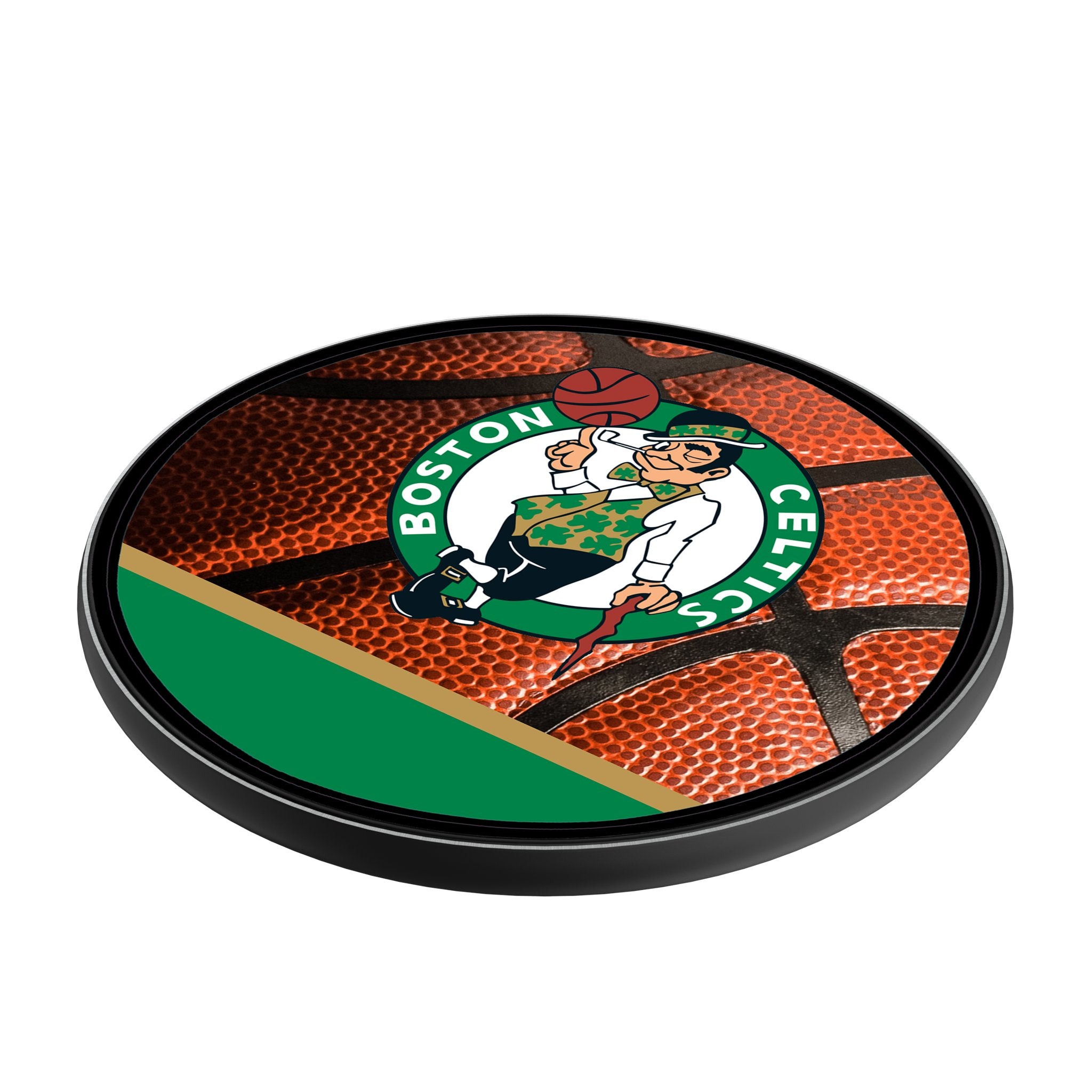 Boston Celtics NBA 15W Fast Wireless Charger - Compatible with iPhone & Android - Perfect for Home, Office & Game Night Accessories