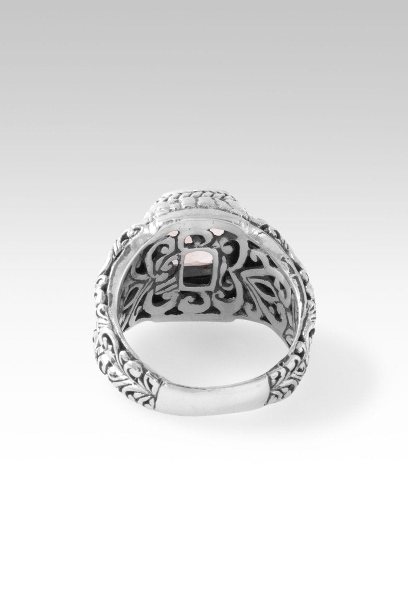 Be at Peace Ring™ in Rose Gold with Morganite Gemstone - Perfect for Meditation, Yoga & Spiritual Healing Jewelry