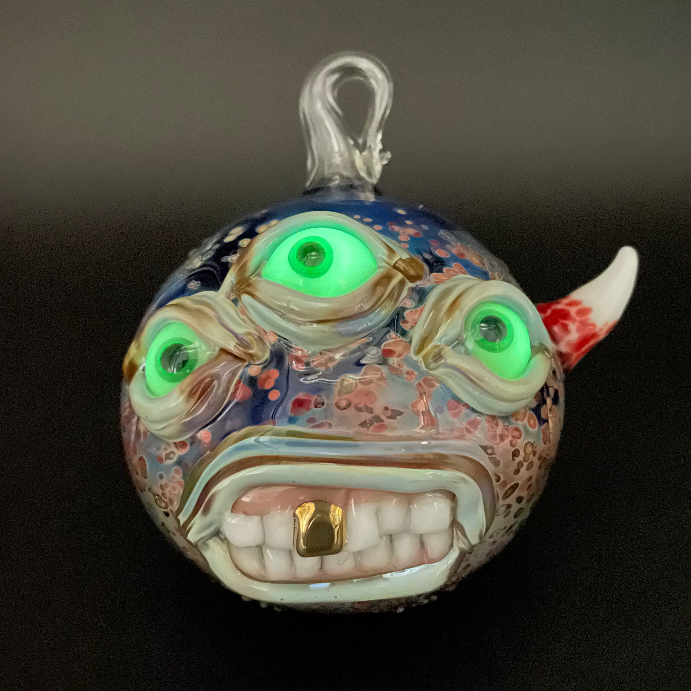 Triclops Ornament - Unique 3-Eyed Monster Decor for Home, Office & Halloween | Handmade Resin Figurine for Collectors & Fantasy Lovers