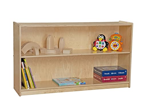 Contender 2-Shelf Adjustable Bookcase Unit - Kids Bookshelf for Books, Toys & Puzzles | Montessori Classroom & Homeschool Furniture | Perfect for Bedroom, Playroom & Learning Spaces