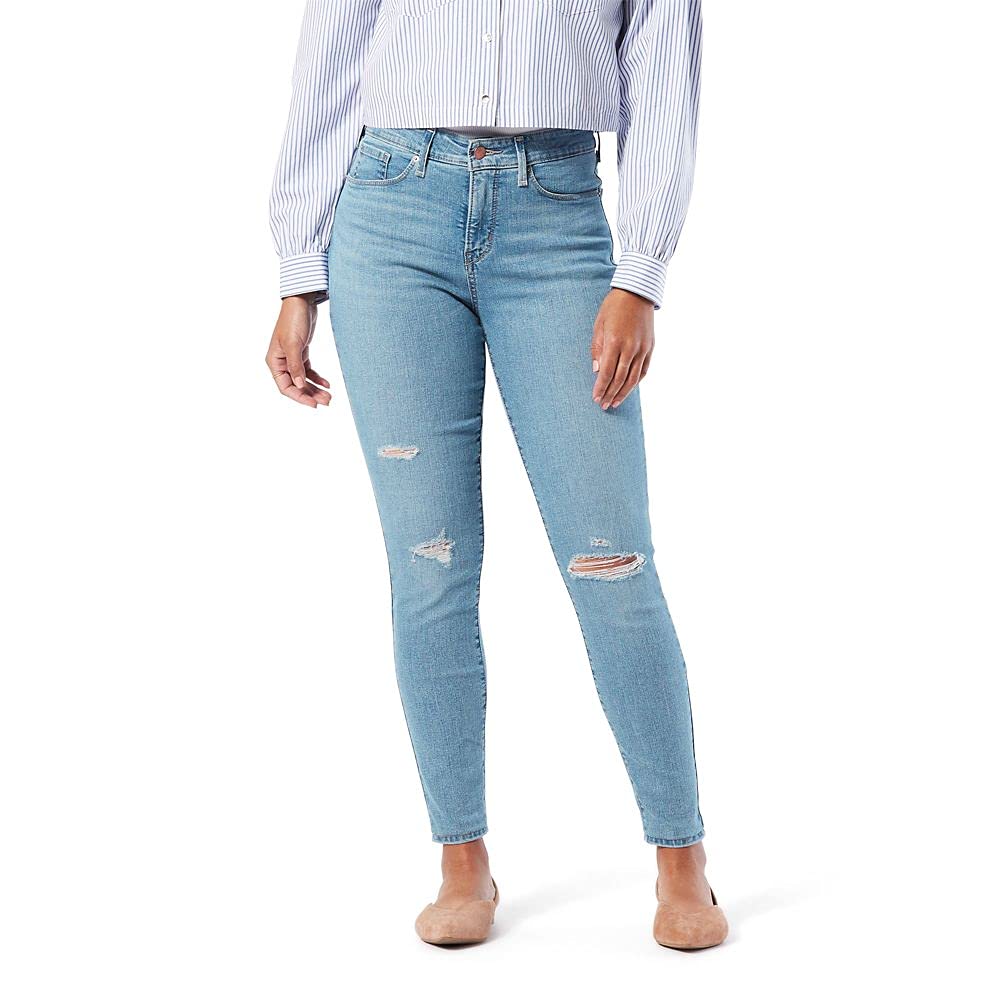 Levi's Signature Gold Women's Totally Shaping Skinny Jeans - High Waist Slim Fit Stretch Denim Pants (Standard & Plus Size) for Casual Wear, Office & Night Out