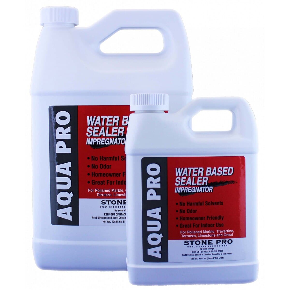 Aqua Pro All Purpose Water Based Impregnating Sealer for Concrete, Stone & Tile - Waterproof & Stain Resistant Sealer for Indoor & Outdoor Use