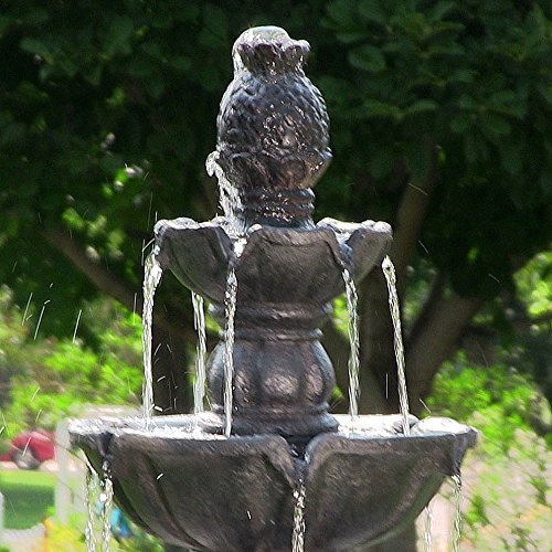 Sunnydaze 52-Inch 4-Tier Pineapple Outdoor Water Fountain - Large Garden Water Feature for Patio, Yard, or Backyard Decor - Black | Perfect for Relaxation, Meditation & Outdoor Ambiance