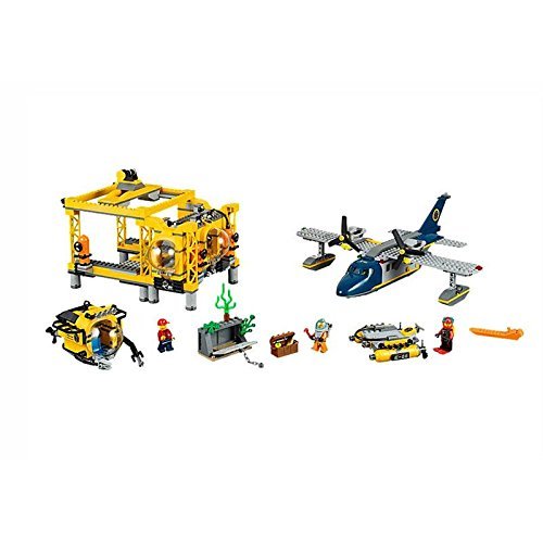 LEGO City Deep Sea Operation Base 60096 Building Toy Set - Underwater Exploration Playset for Kids with Mini Submarine & Diver Figures | Perfect for Creative Play & STEM Learning