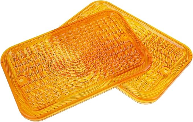 John Deere Tractor Taillight Lens Replacement - Amber LVU18745 Compatible with 1023E 1025R 1026R 2027R 2032R 3120 3203 3320 4105 4520 4600 5415 5425 Models (2-Pack) - Perfect for Farm Equipment Maintenance & Tractor Lighting Upgrades