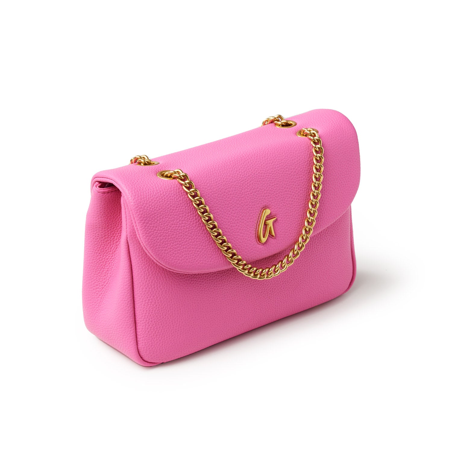 **Medium Pebble Flap Bag in Hot Pink - Stylish Crossbody Purse for Women, Perfect for Everyday Use, Travel & Shopping**