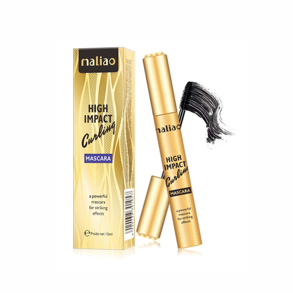 Maliao High Impact Volumizing Mascara - Lengthening & Thickening for Dramatic Lashes | Perfect for Daytime Glam & Night Out Makeup