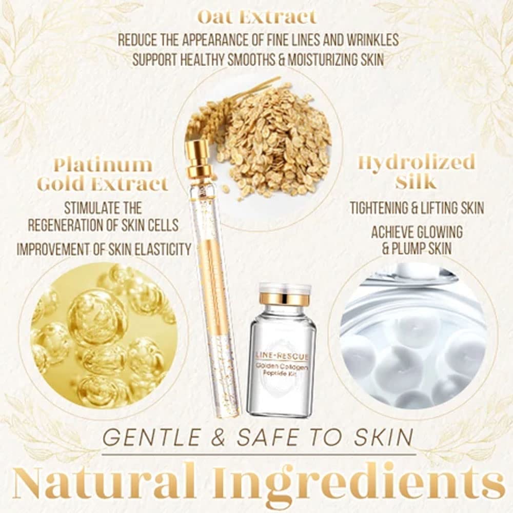 **Bandoo Collagen Threads & Anti-Wrinkle Facial Serum Set (1 Box + 4 Protein Thread Bottles) – Rejuvenate Skin & Reduce Fine Lines for a Youthful Glow | Perfect for Daily Skincare & Anti-Aging Routine**