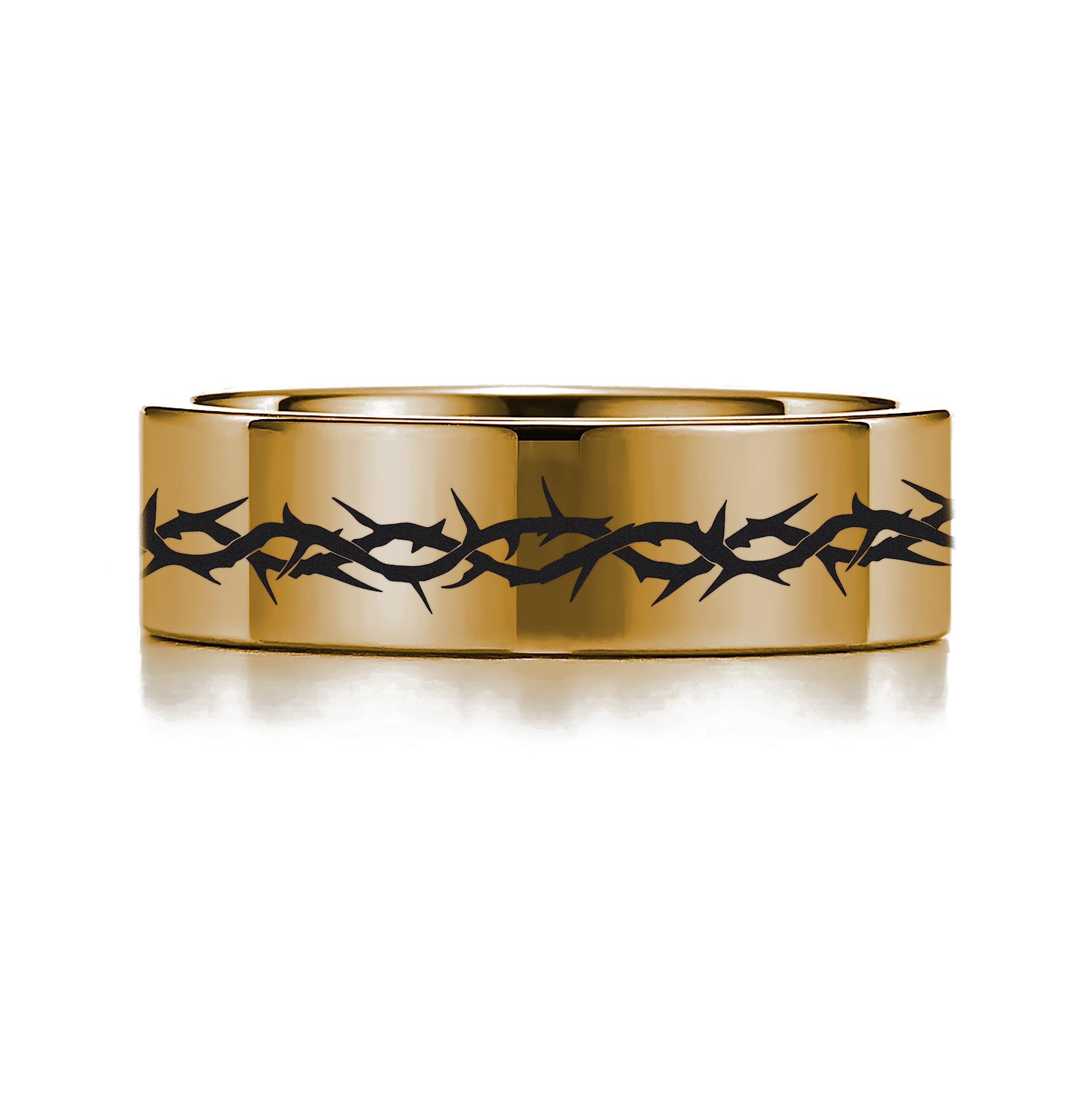 Vintage Crown of Thorns Eternity Ring - Barbed Wire Twist Wedding Band for Couples, Rustic Symbol of Love - Perfect for Anniversaries, Engagements & Unique Statement Jewelry