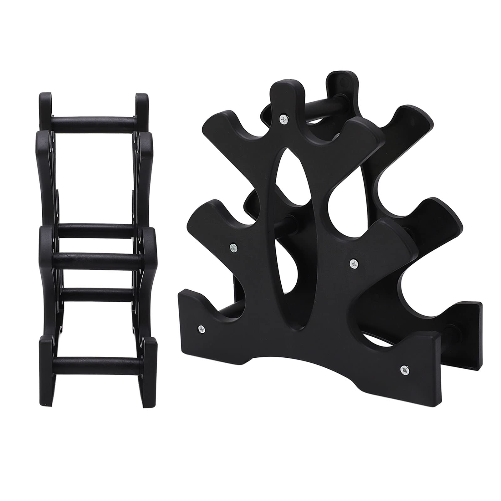 3-Tier Dumbbell Rack Weight Stand - 20kg Capacity, Easy Assembly PP Material for Home Gym - Perfect for Dumbbell Storage & Organization in Garage, Basement or Fitness Room