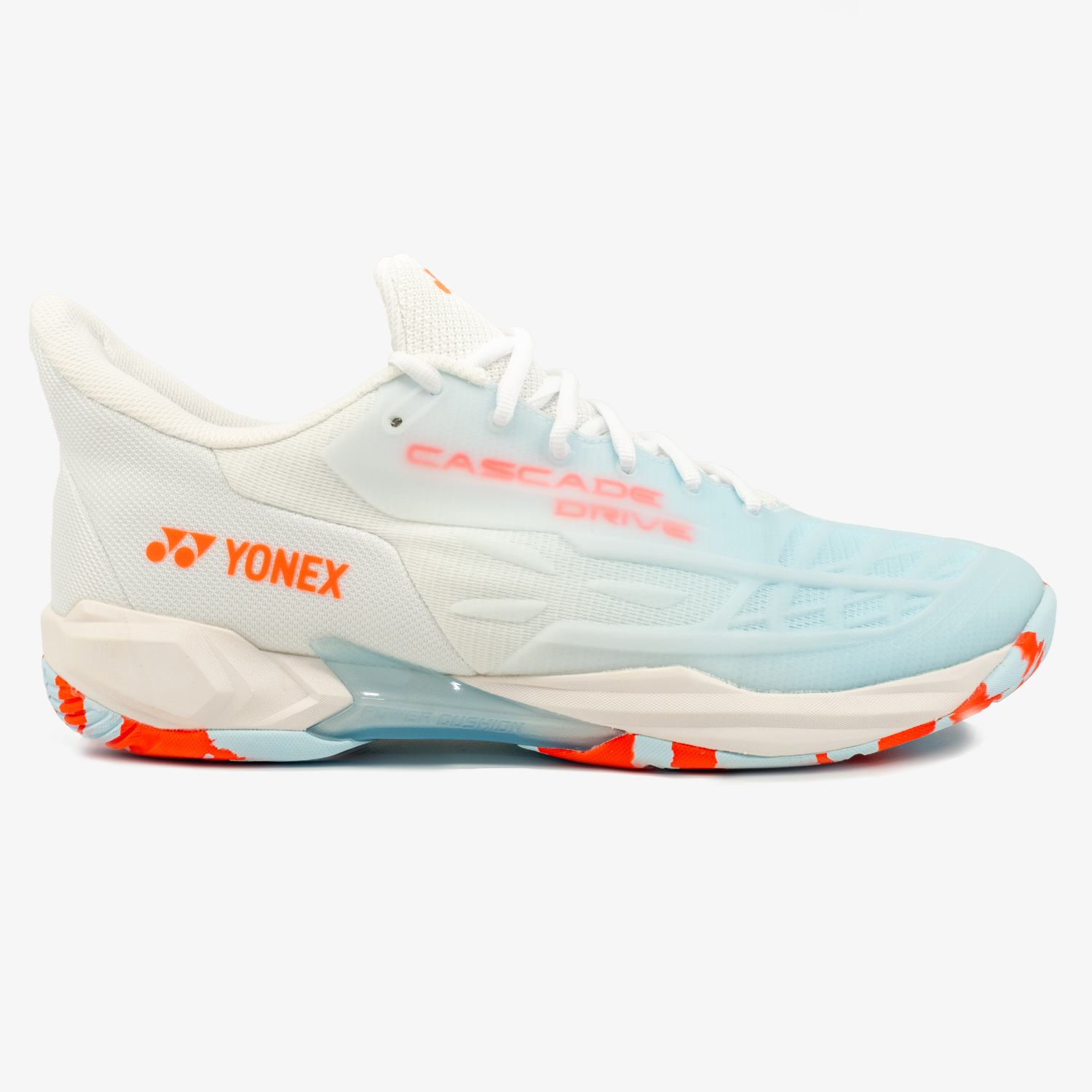 Yonex Cascade Drive 2 Tennis Shoes - White/Water Blue | Lightweight & Durable for Court Performance | Perfect for Competitive Matches & Training