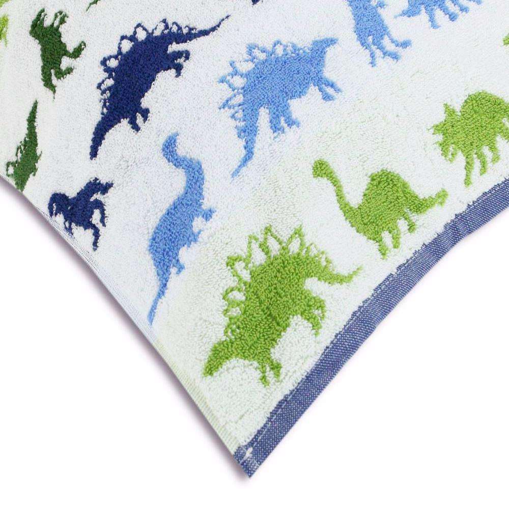 Premium Bambi Dino Park 100% Egyptian Cotton Bath Towels - Soft, Absorbent & Quick-Drying for Kids' Bath, Pool & Beach Use