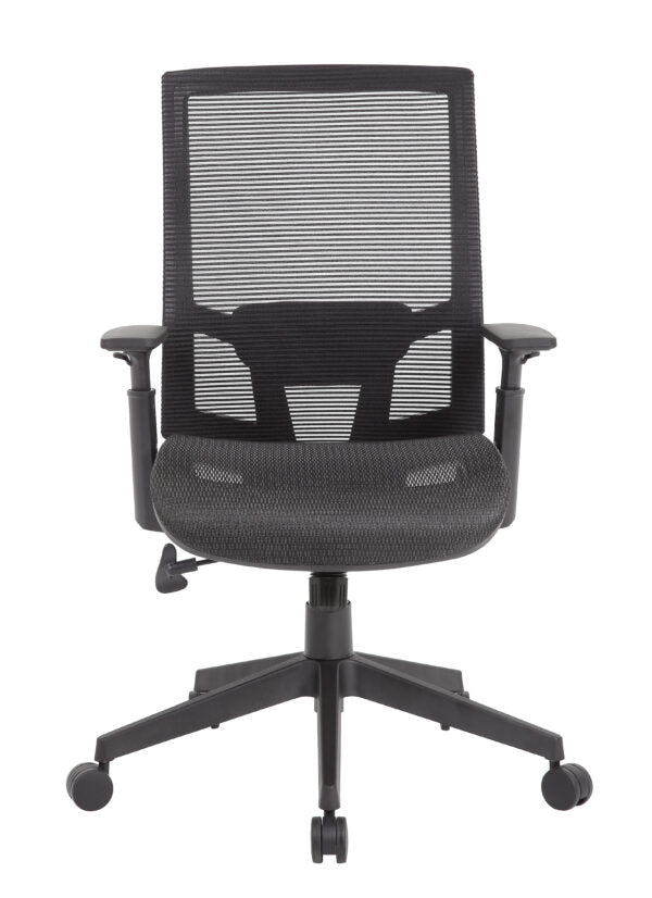 Ergonomic Boss Mesh Chair B6044 - High Back Adjustable Office Task Chair with Lumbar Support for Home & Office Workspace Comfort