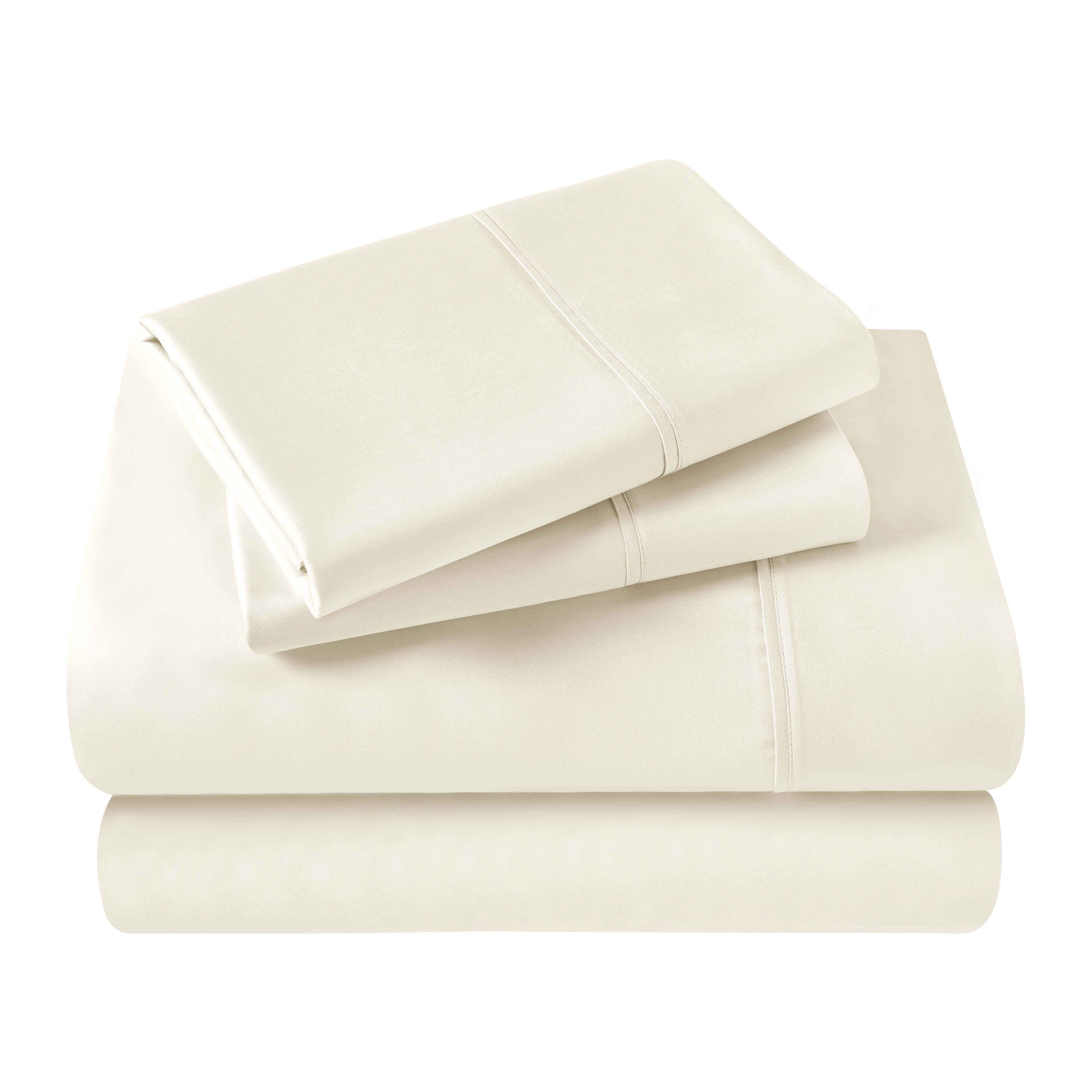Premium 400 Thread Count Egyptian Cotton Bed Sheet Set - Soft, Breathable & Durable for Luxury Bedroom Comfort