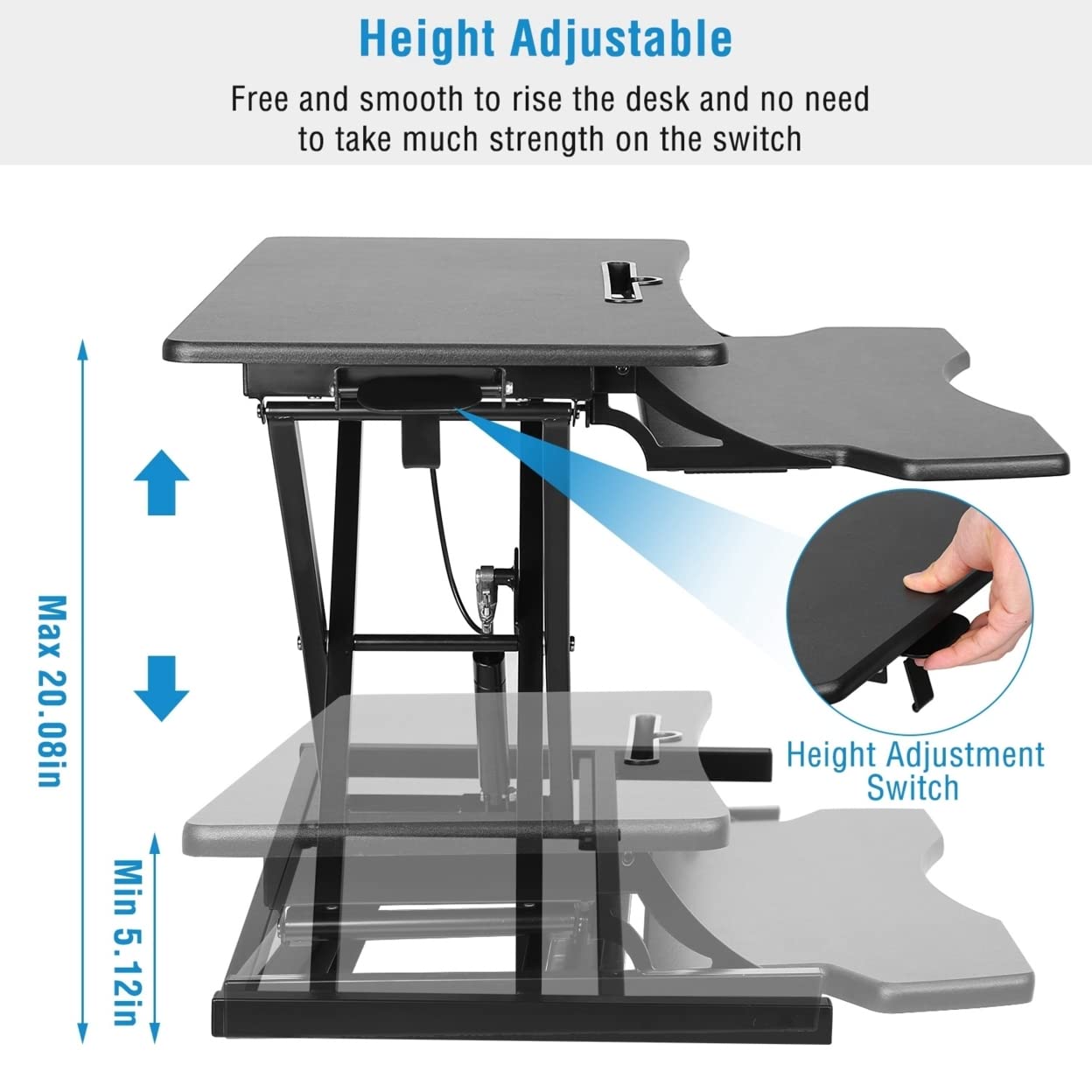 iMounTEK Adjustable Standing Desk Converter - 32