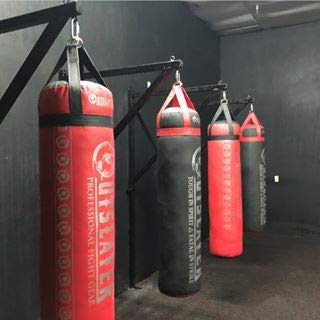 100 lbs Heavy Duty Filled Punching Bag for Boxing, MMA, Kickboxing & Martial Arts Training | USA Made | Perfect for Home Gym, Garage & Professional Dojo Workouts