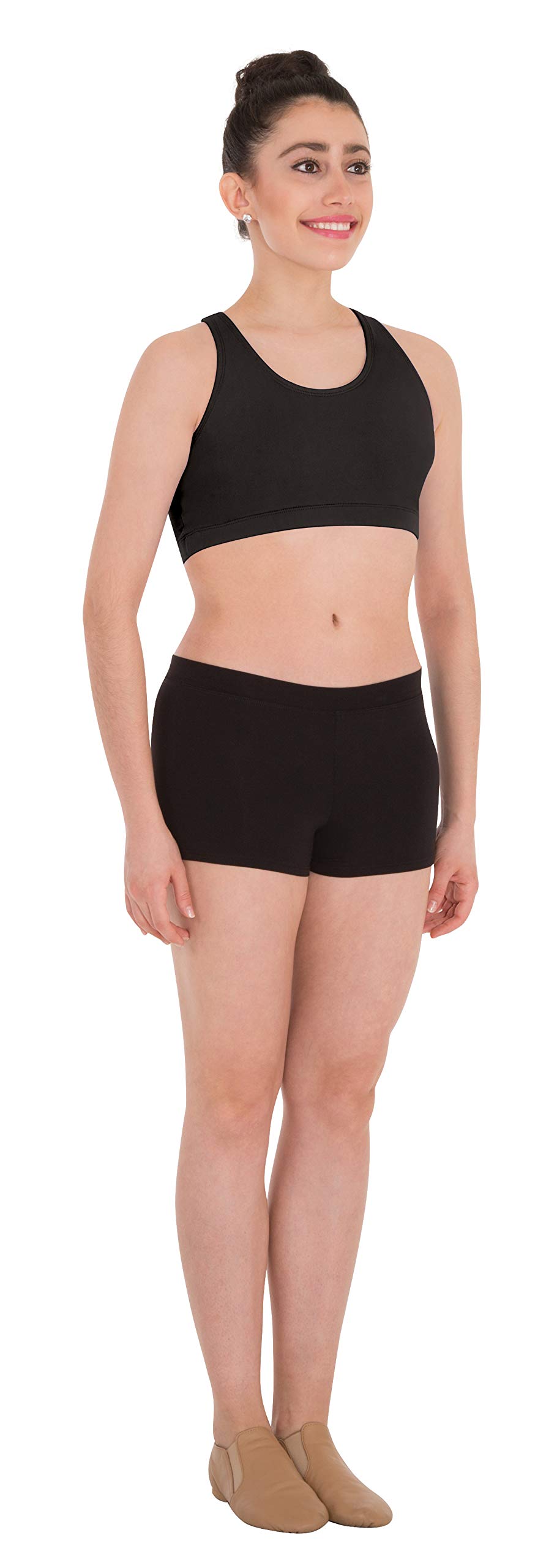 Body Wrappers Prowear Racerback Sports Bra for Women - Breathable Black Workout Top for Yoga, Gym & Running
