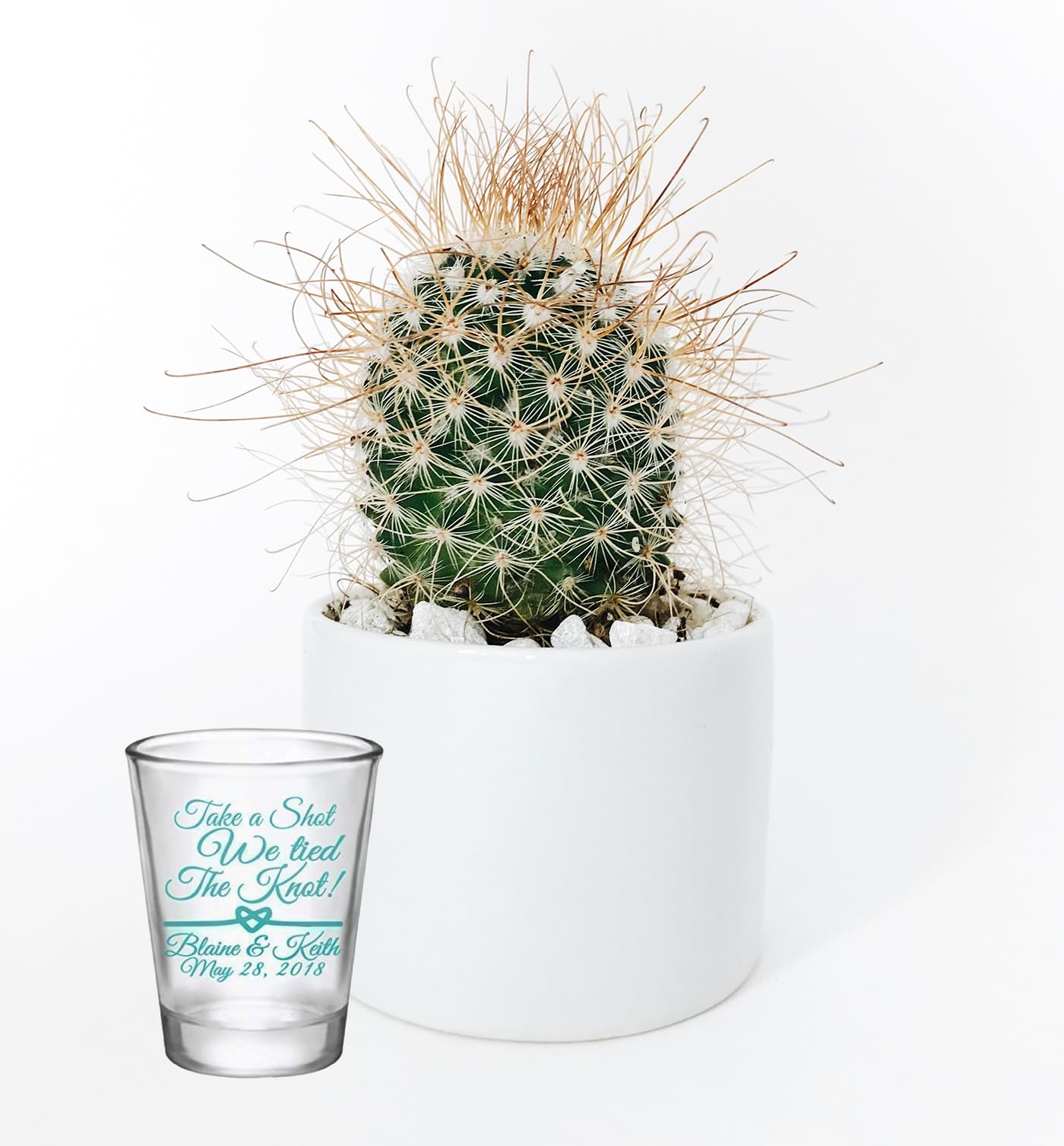 Personalized 1.75oz Glass Shot Glass - 