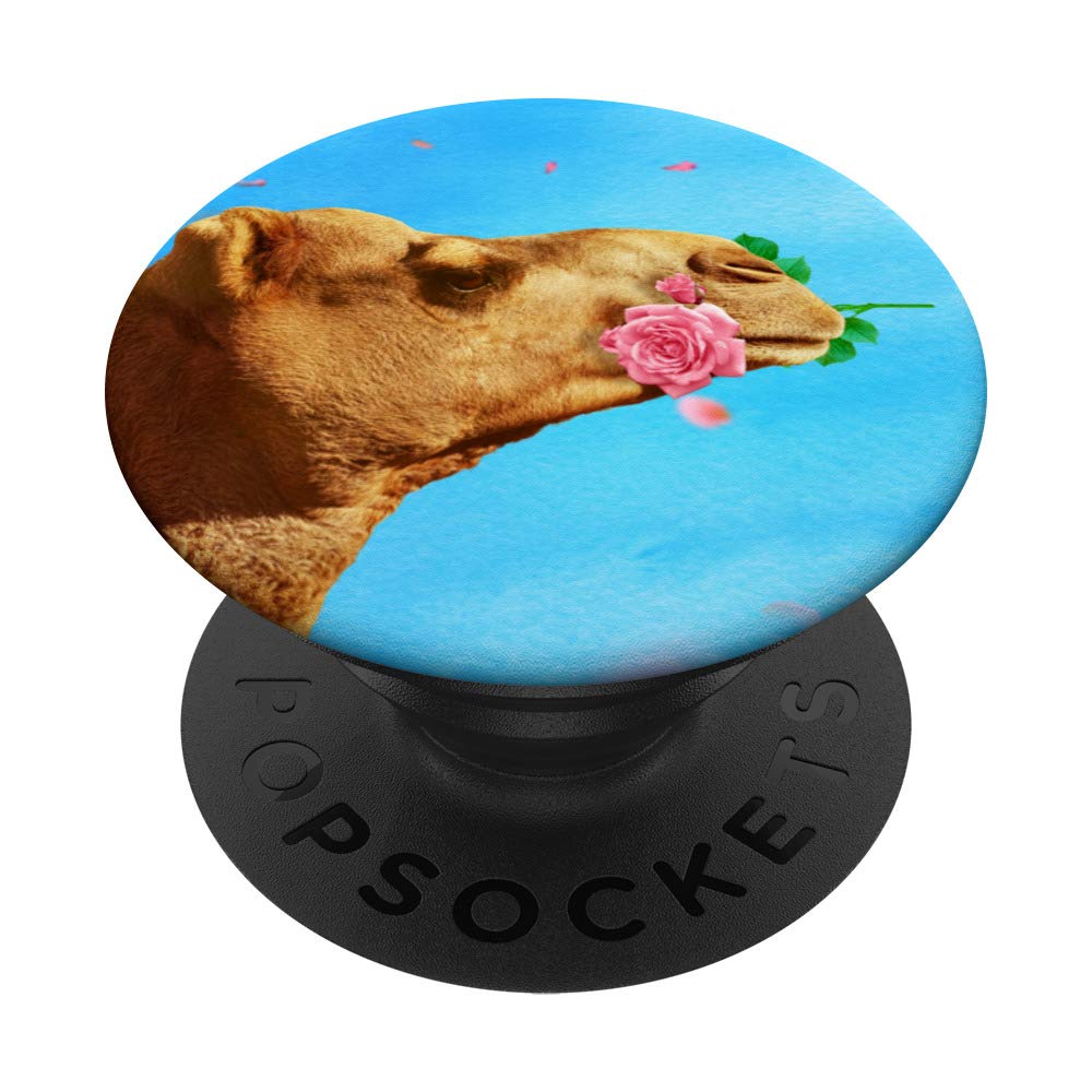 Elegant Rose Camel PopSocket - Cute Phone Grip & Stand for Women, Men, Girls - Perfect Gift for Animal Lovers | Use for Phones, Tablets, E-readers