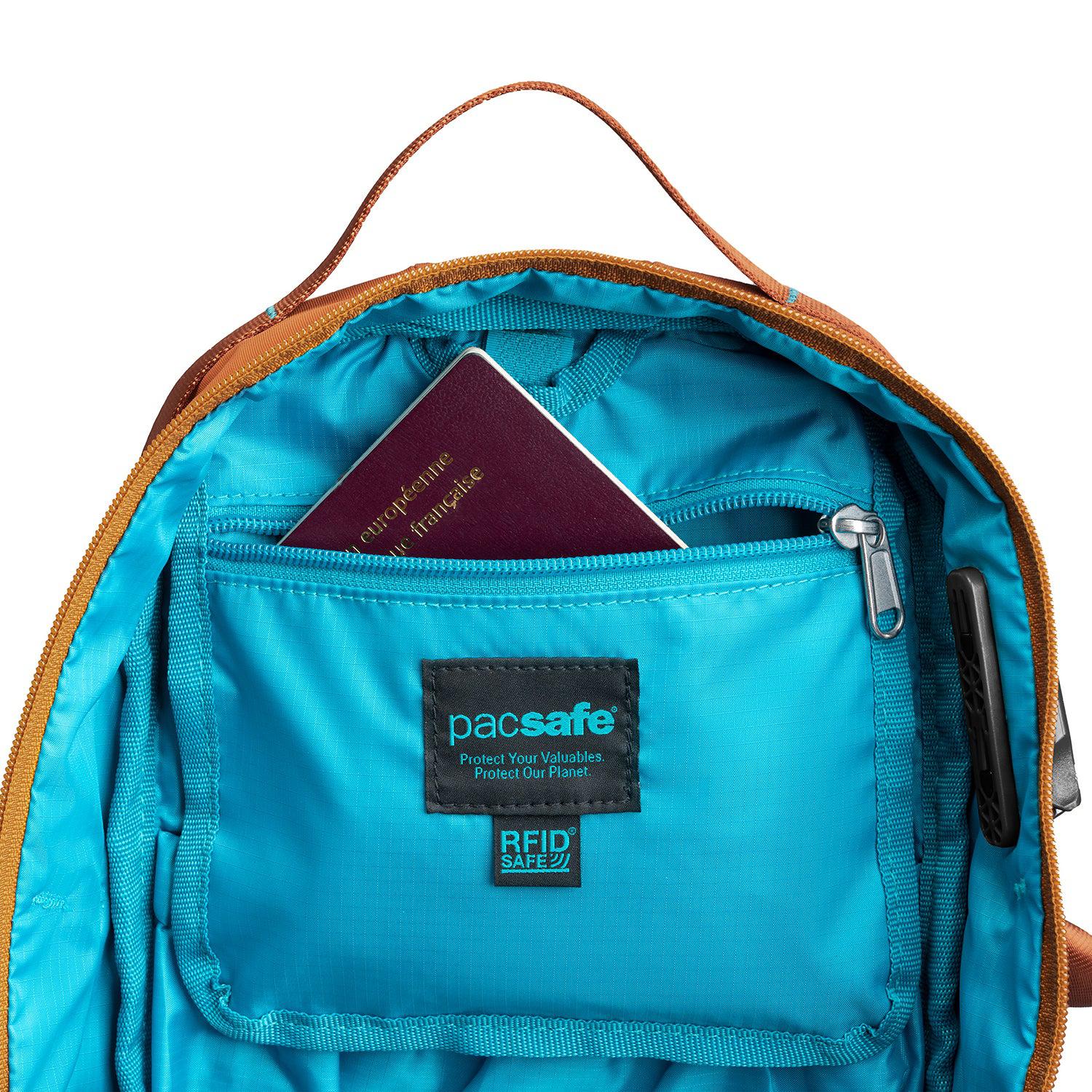 Pacsafe Eco 12L Anti-Theft Sling Backpack - Lightweight Secure Crossbody Bag for Travel, Commuting & Outdoor Adventures